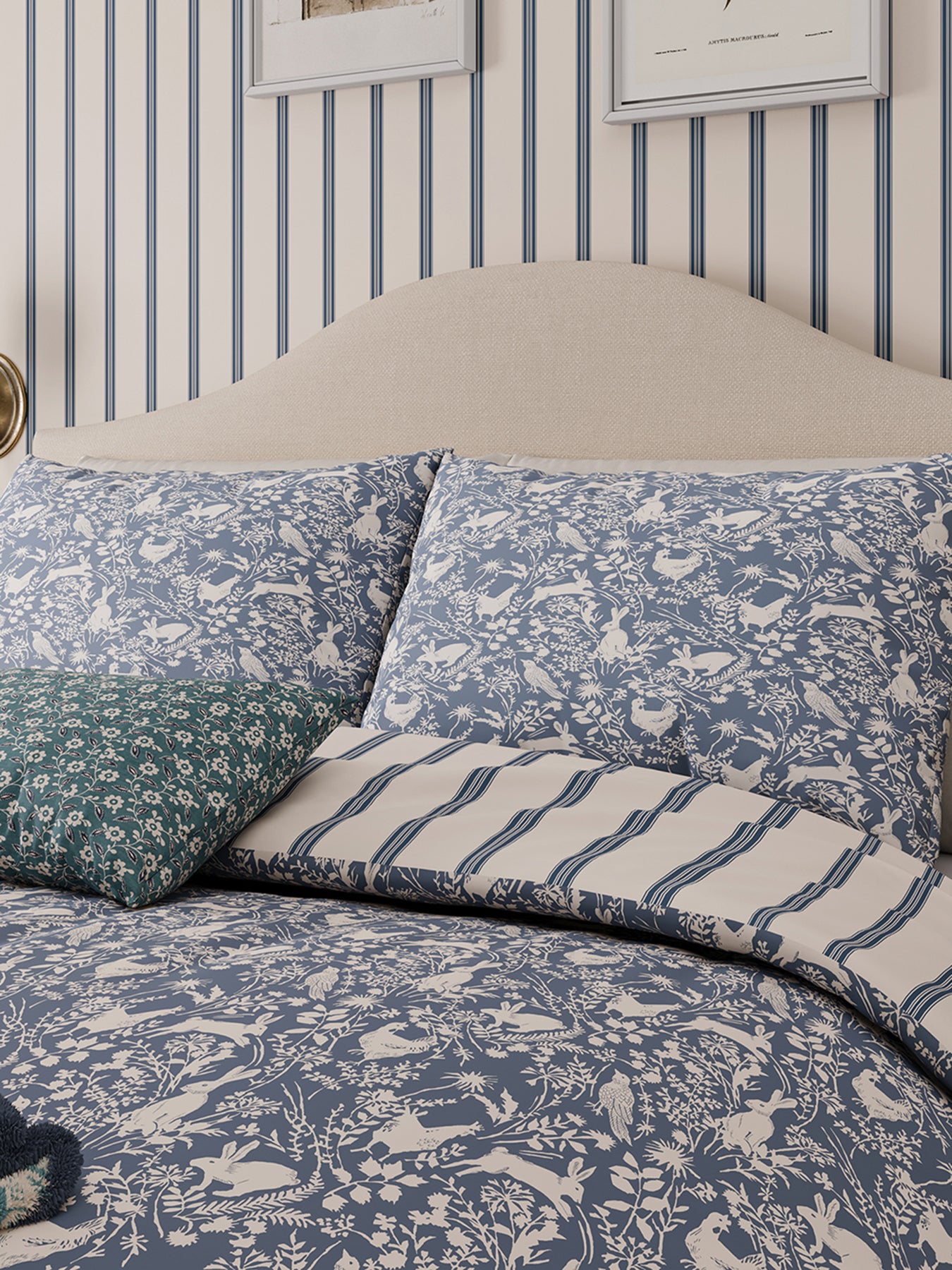 Blue Forest Friends Cover Set Double