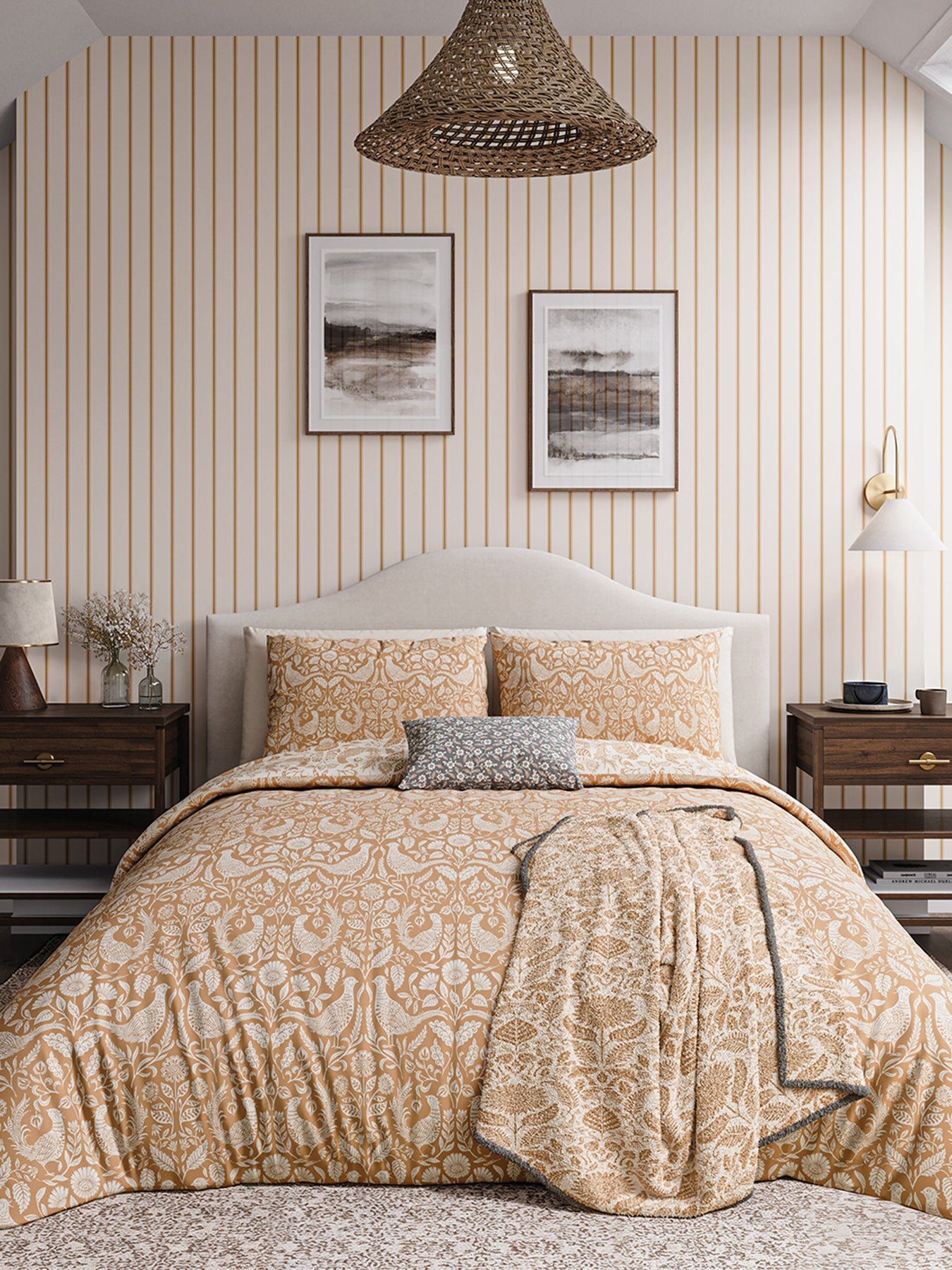 Copper Pheasants Cover Set King