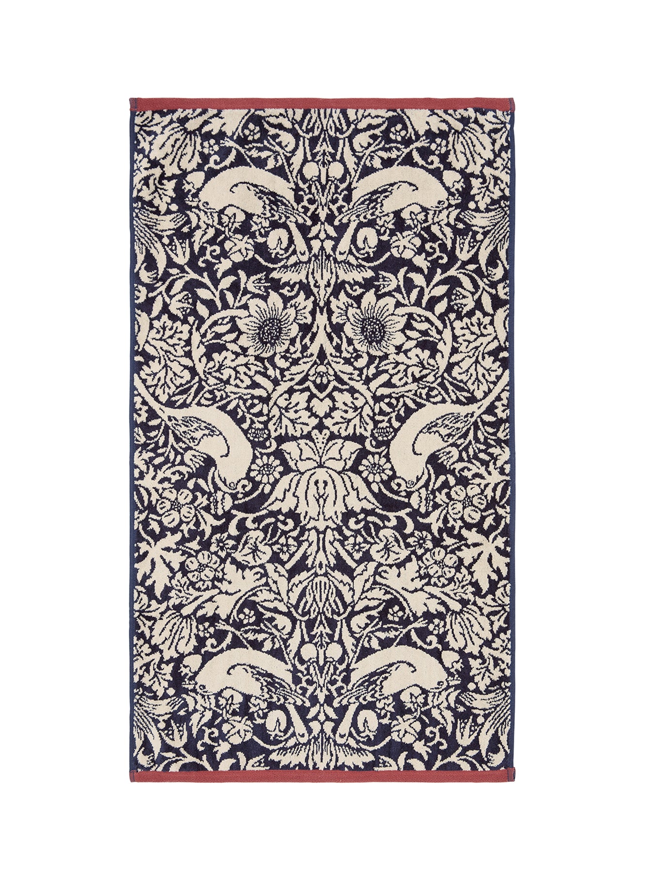 Strawberry Thief Blue Hand Towel