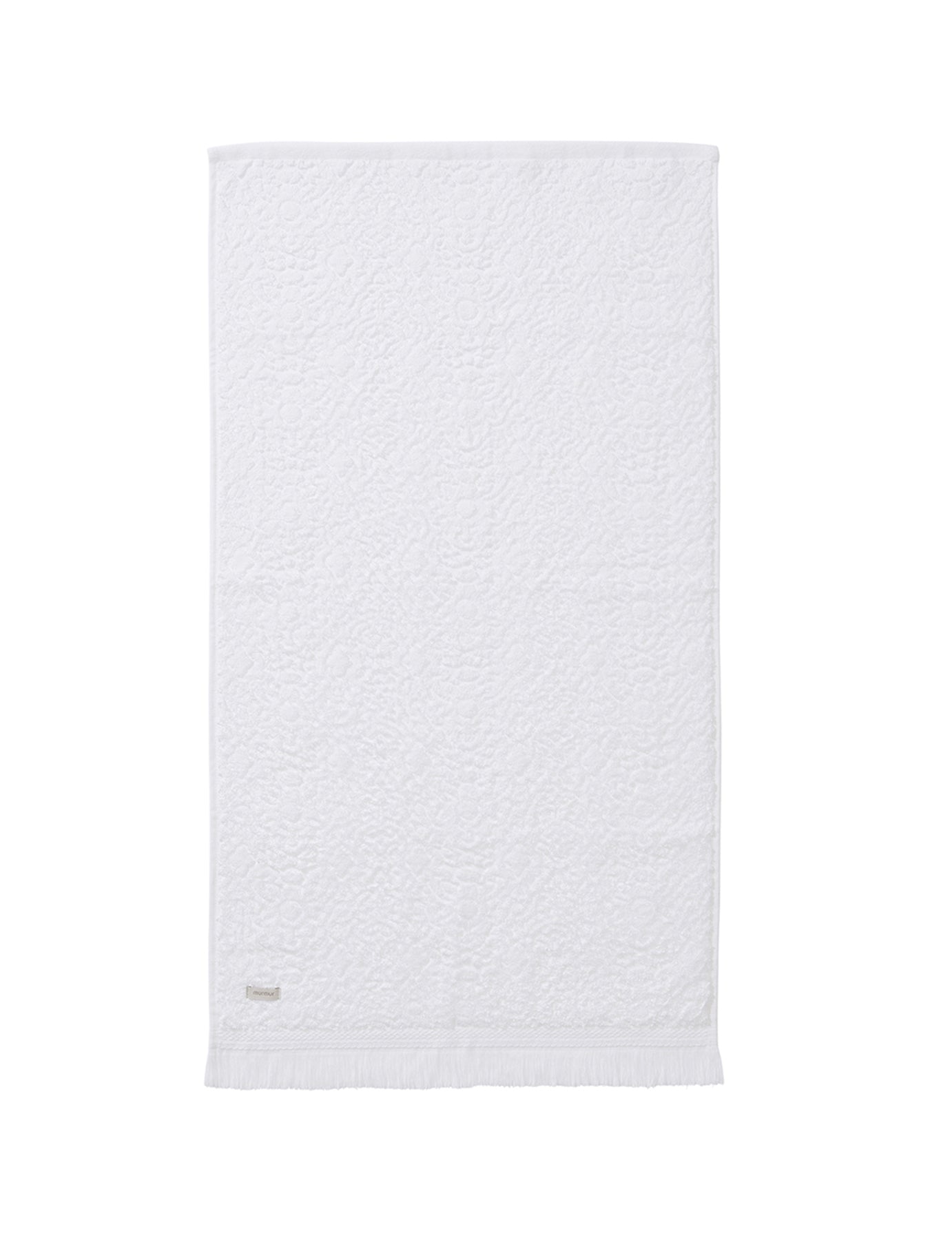 White Lotta Sculpted Hand Towel