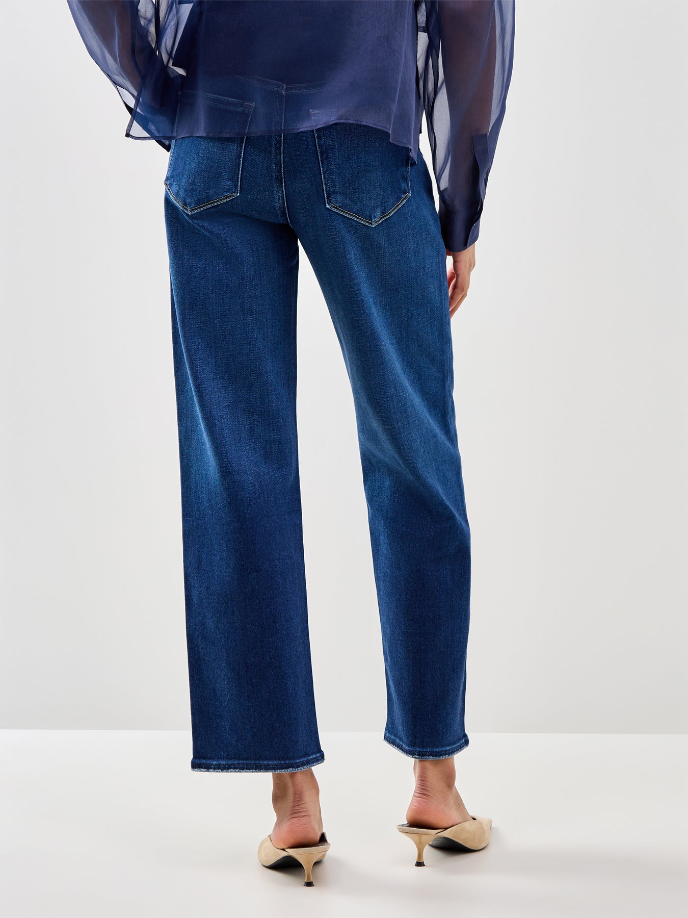 Mason Straight Ankle Jeans Blue