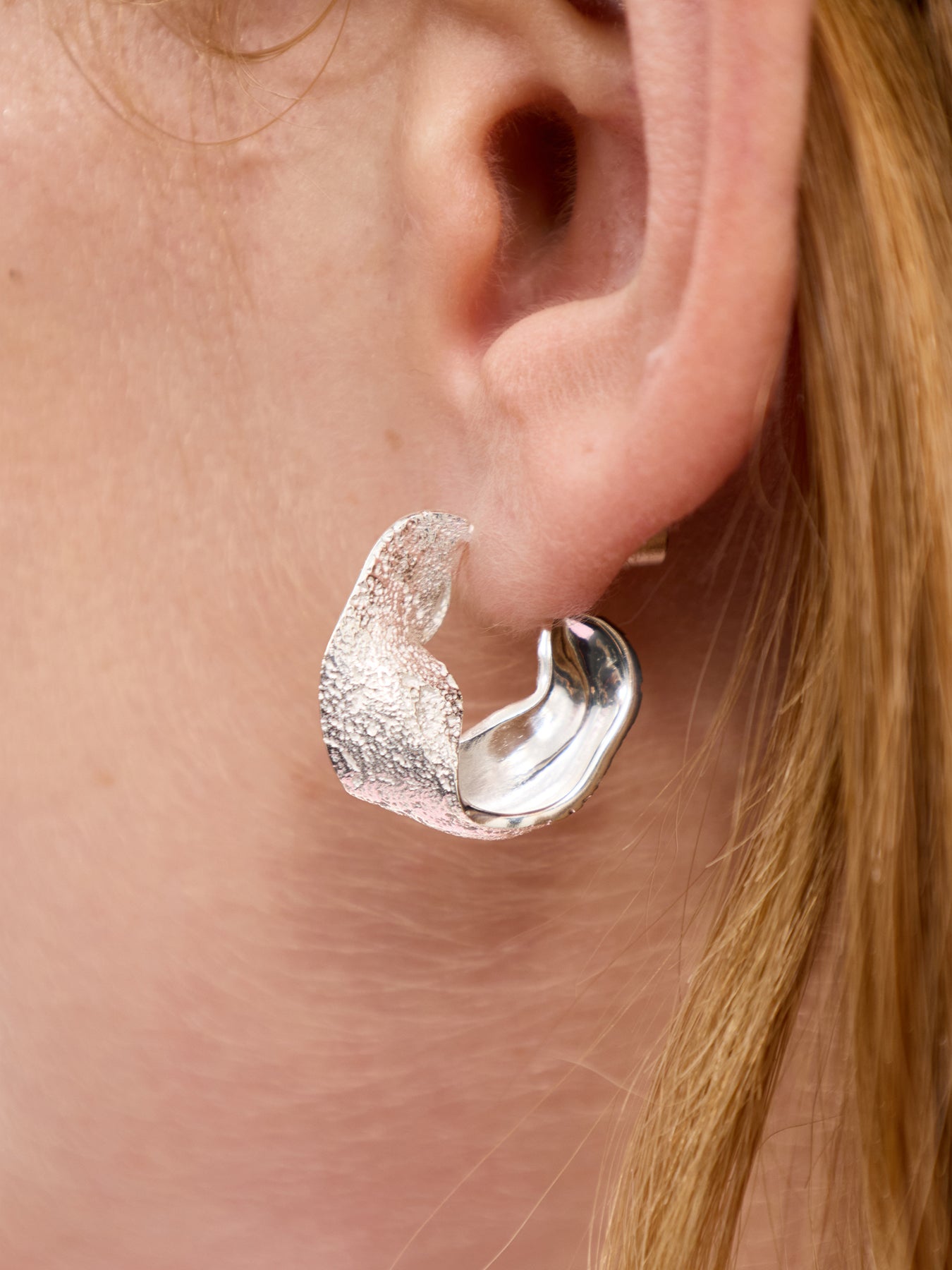 Wave Earrings Silver