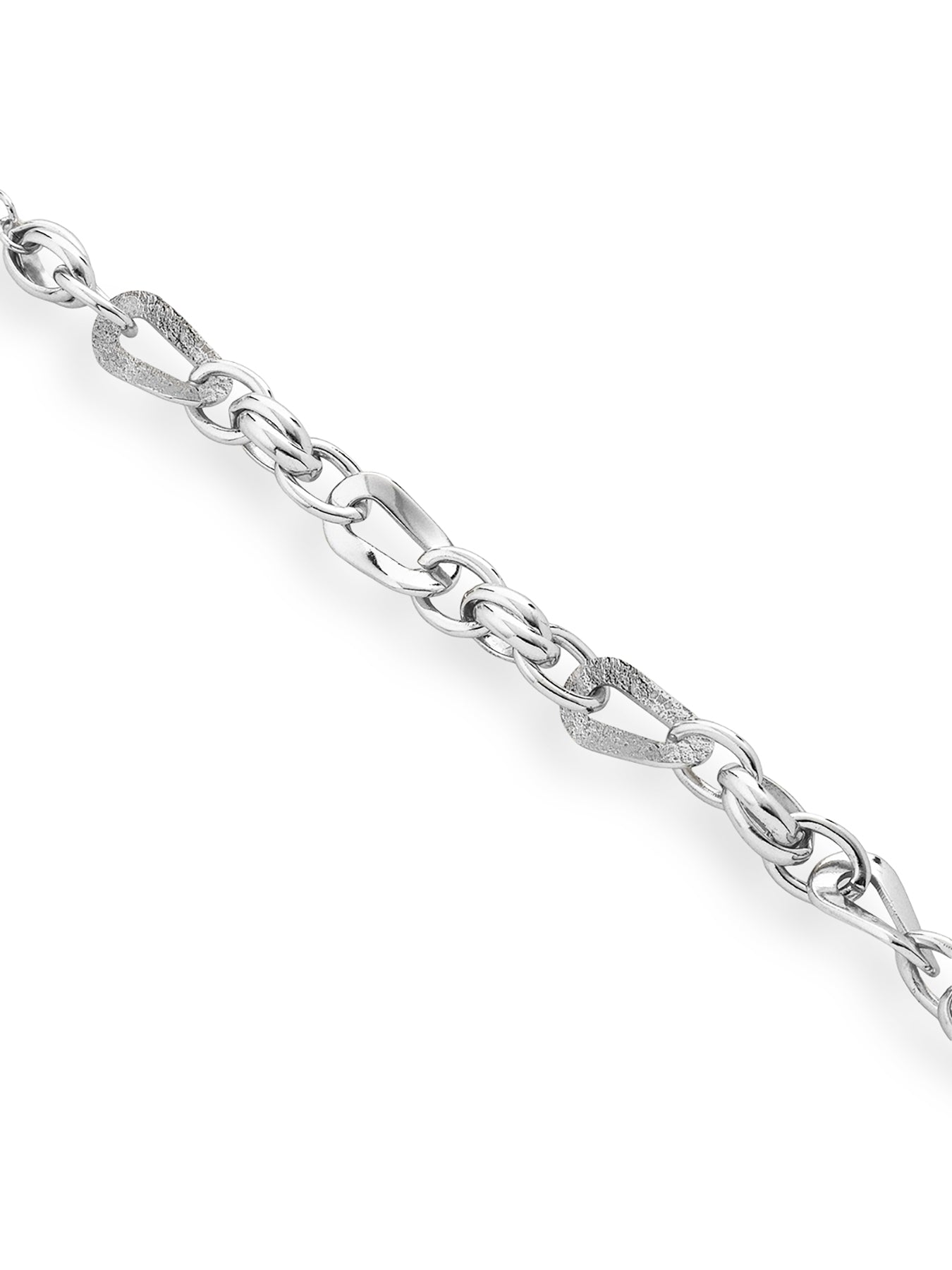 Wave Chain Bracelet Silver