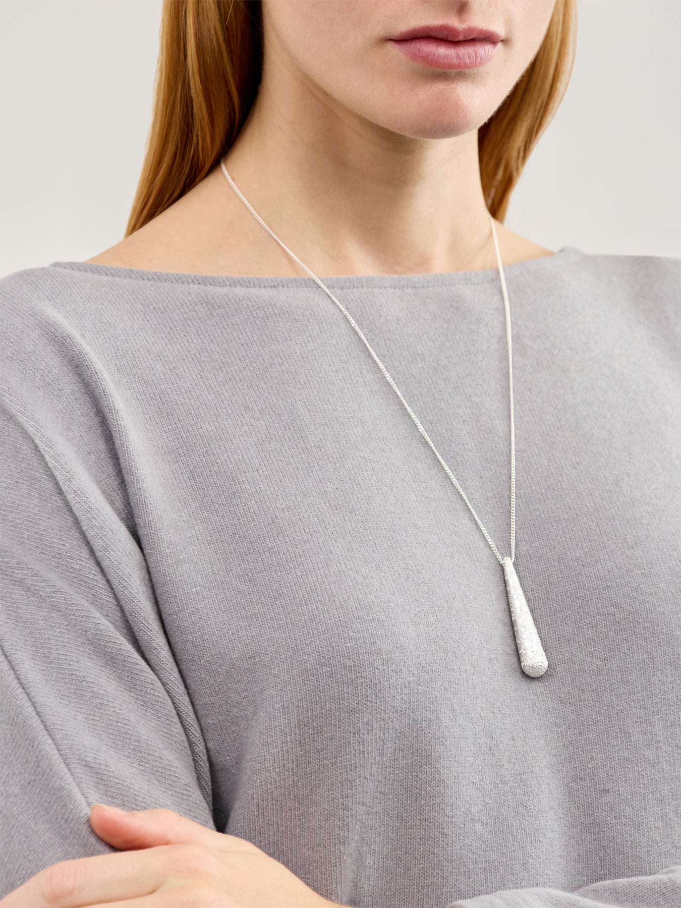 Grain Necklace Silver