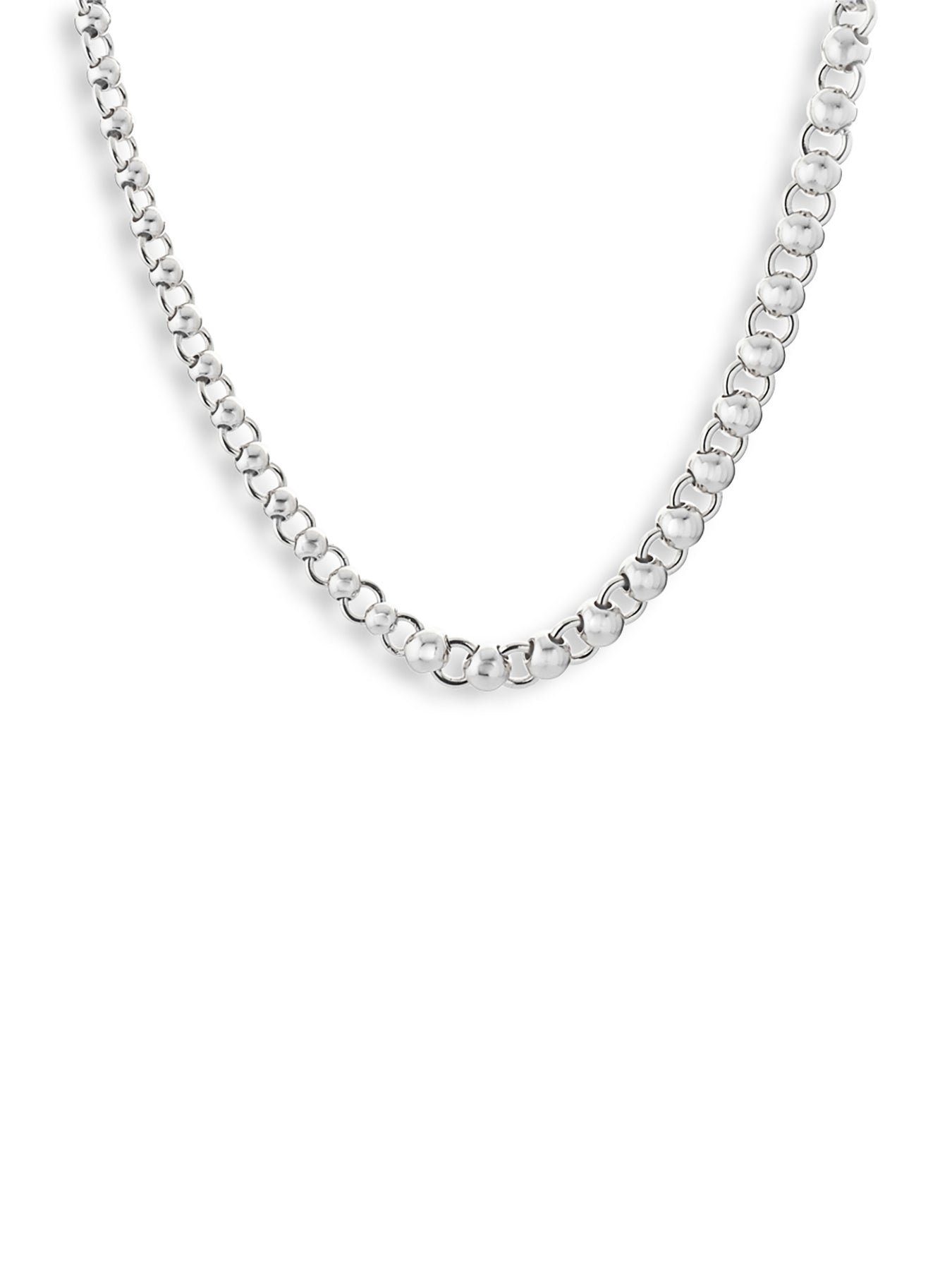 Tideform Necklace Silver