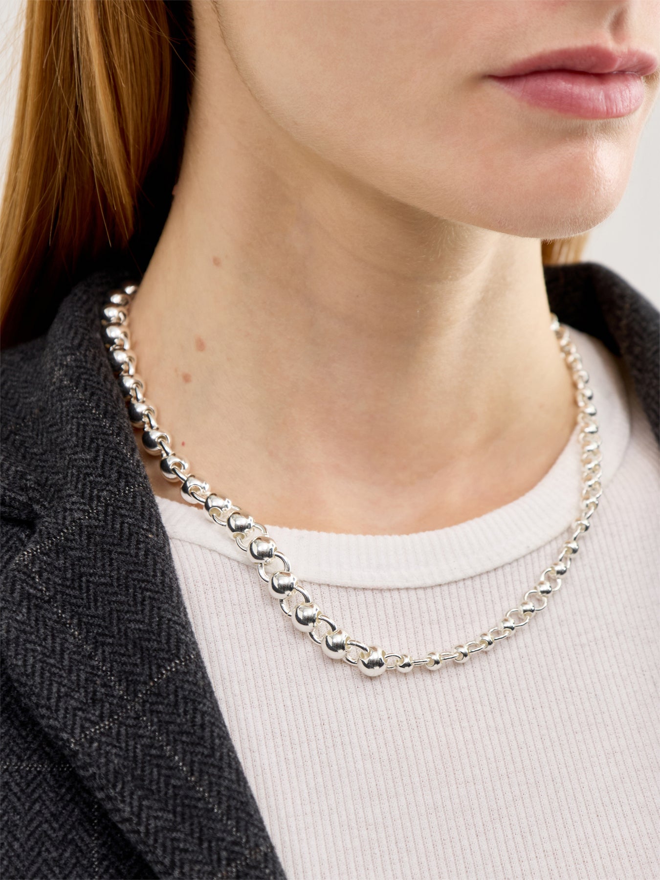 Tideform Necklace Silver