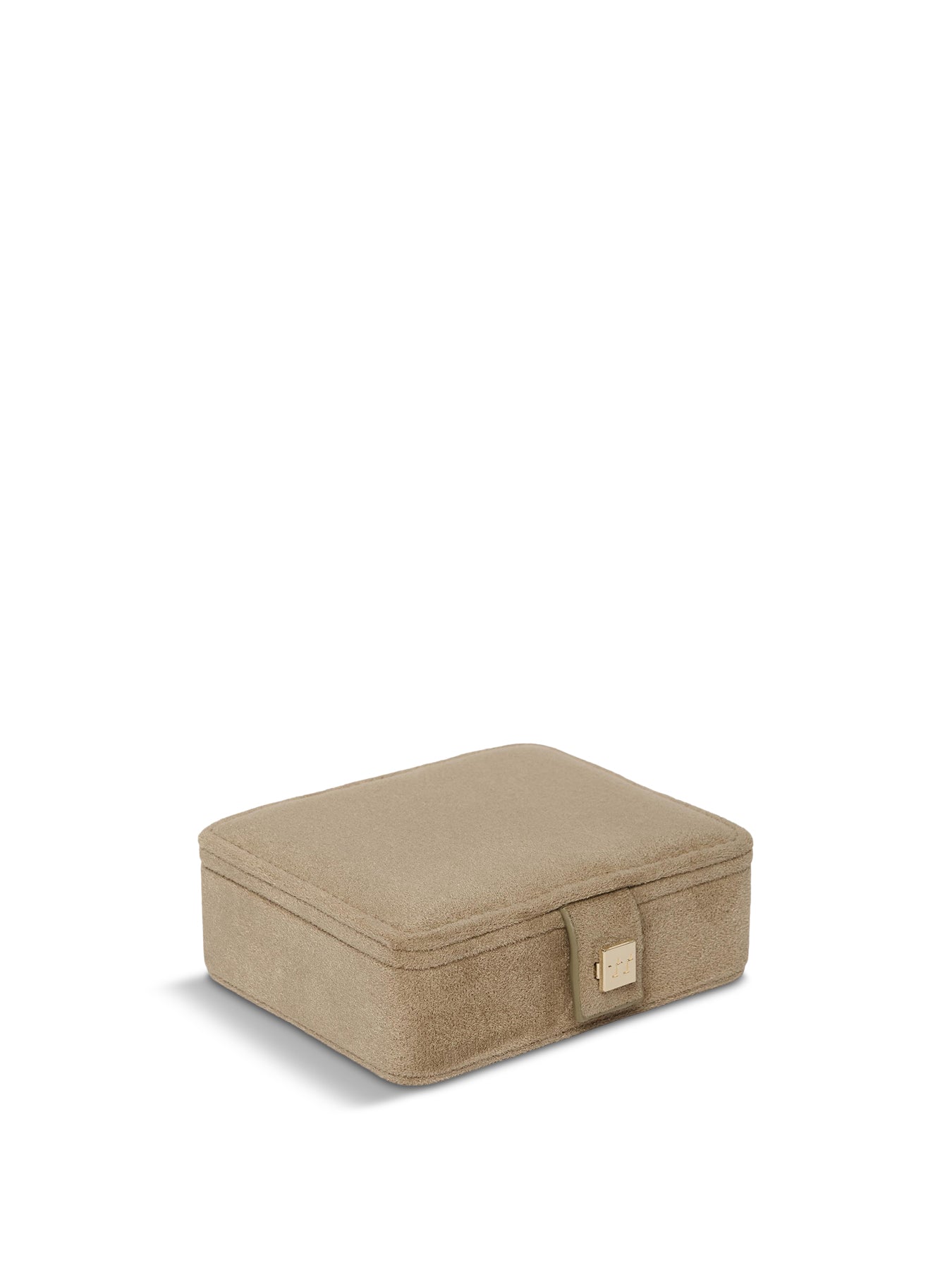 Sand Mini Suede Jewellery Box