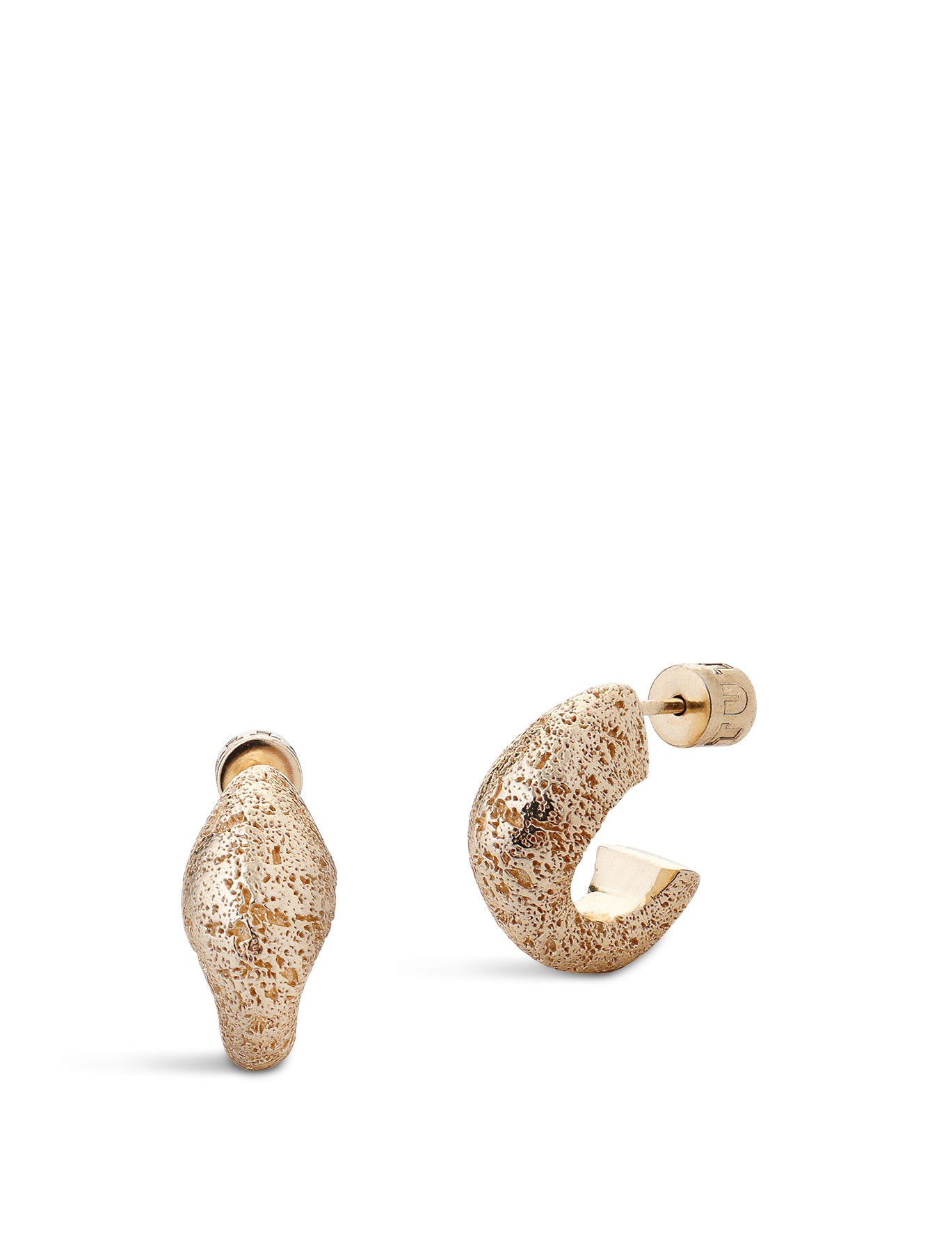 River Hoop Earrings Gold