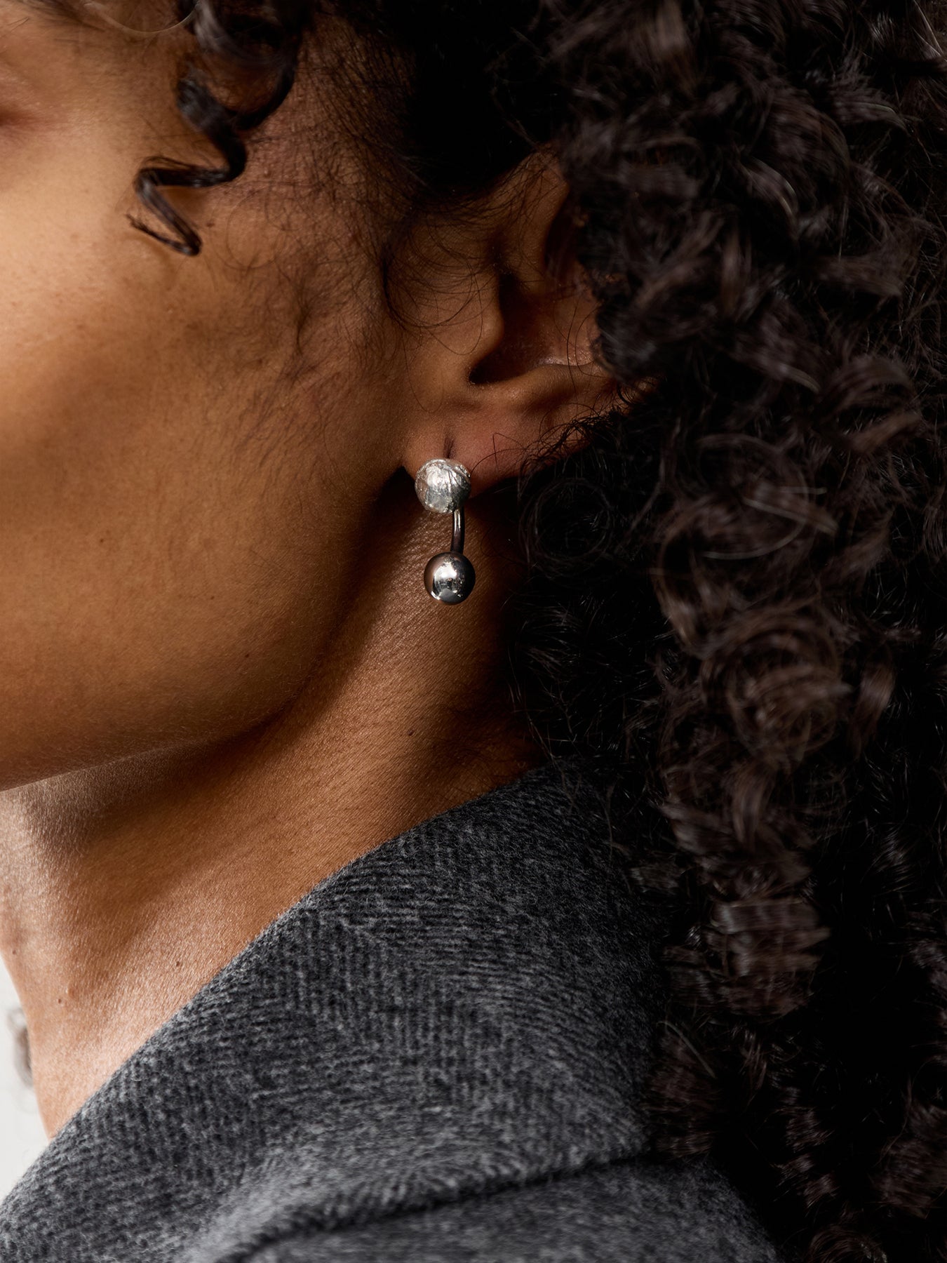 Tideform Drop Earrings Silver