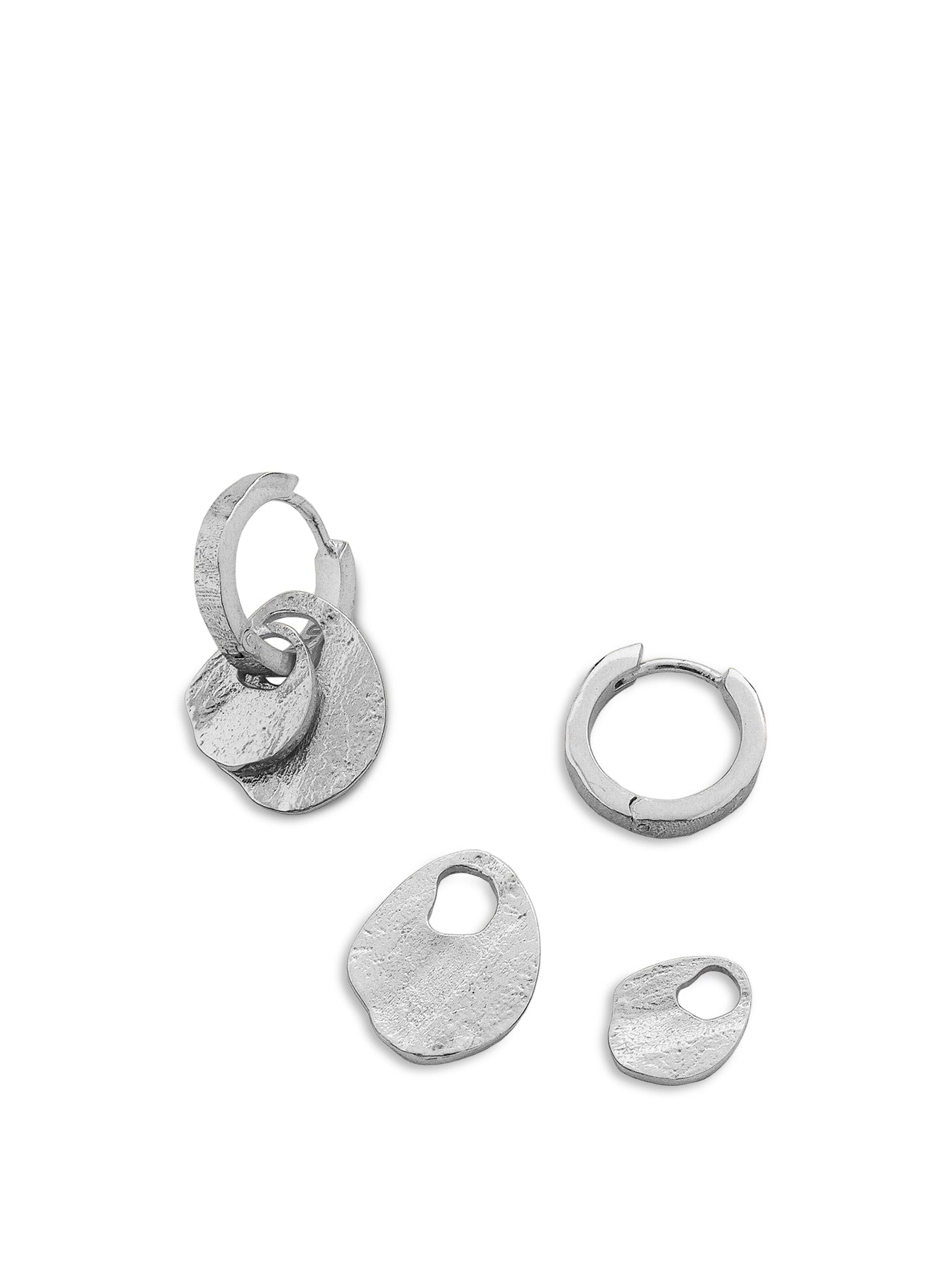 Baia Drop Earrings Silver