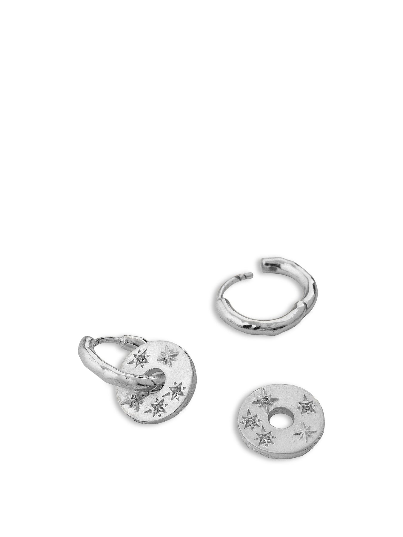 Celestial Earrings Silver