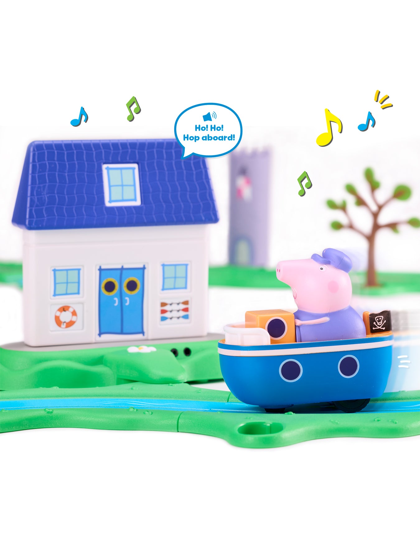 Peppa Pig Whizz Around Bobbing Along Boat Set