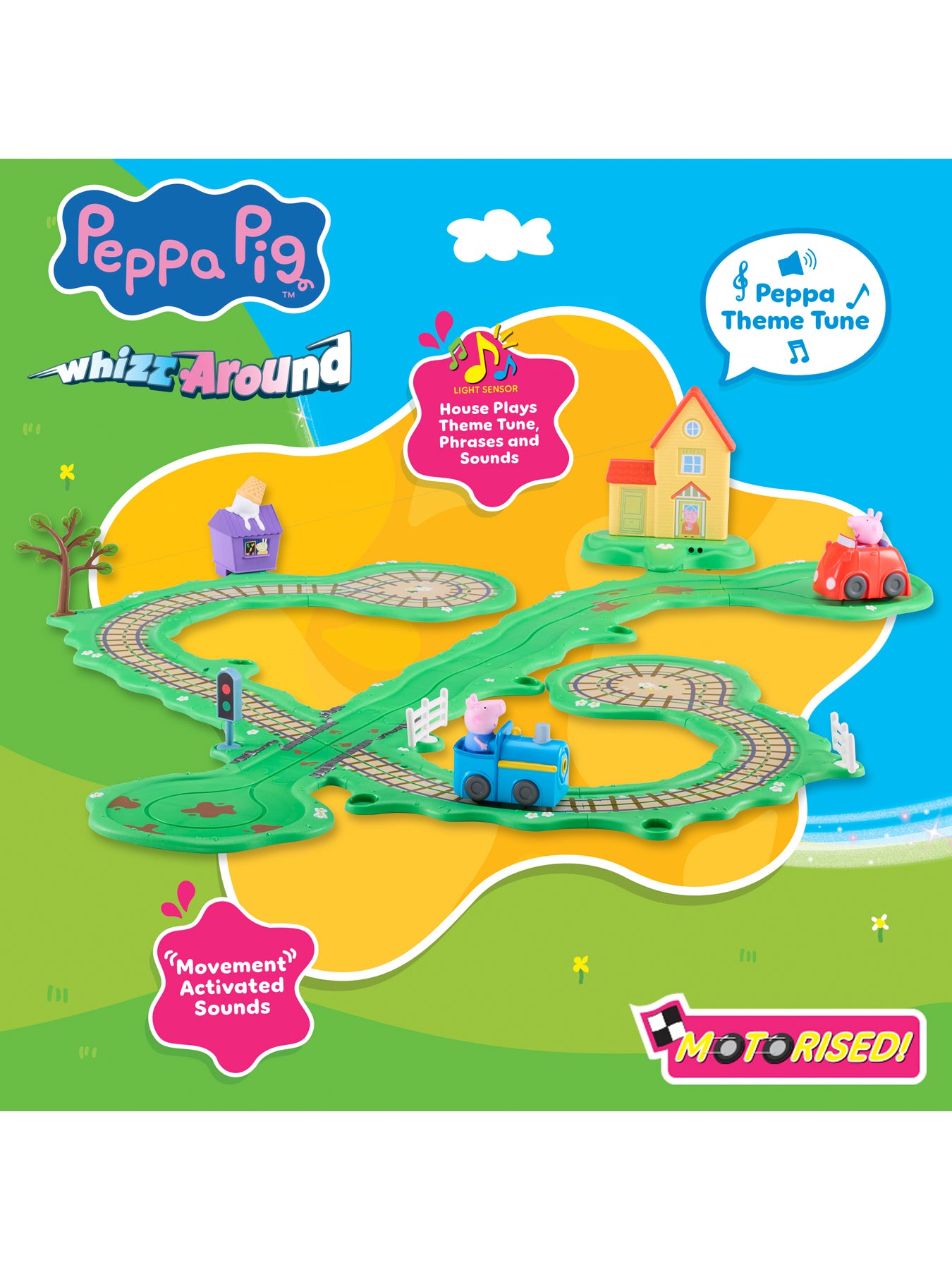 Peppa Pig Whizz Around Peppas Runabout Town Set