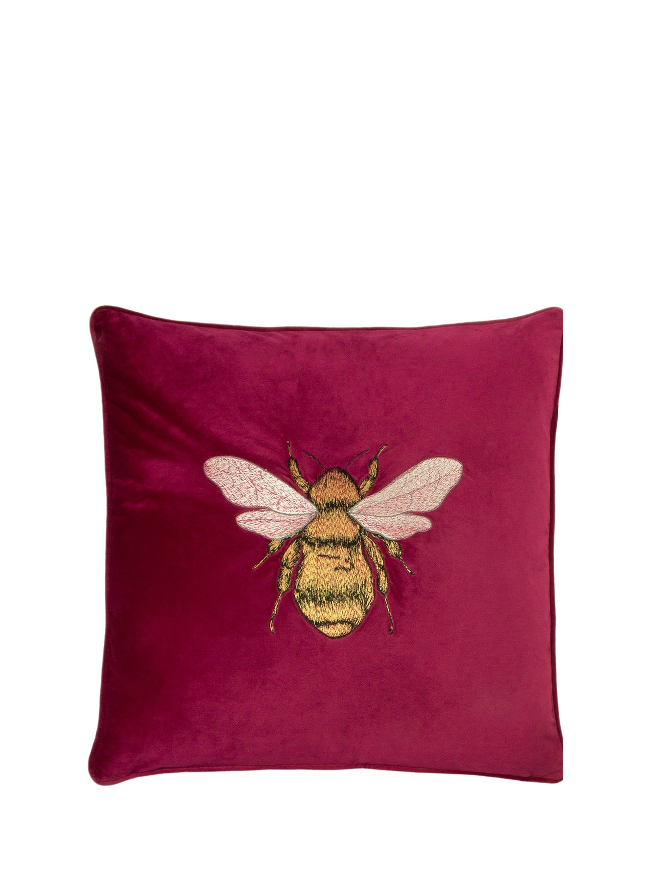 Hortus Feather Rich Cushion 50 x 50cm Fuchsia