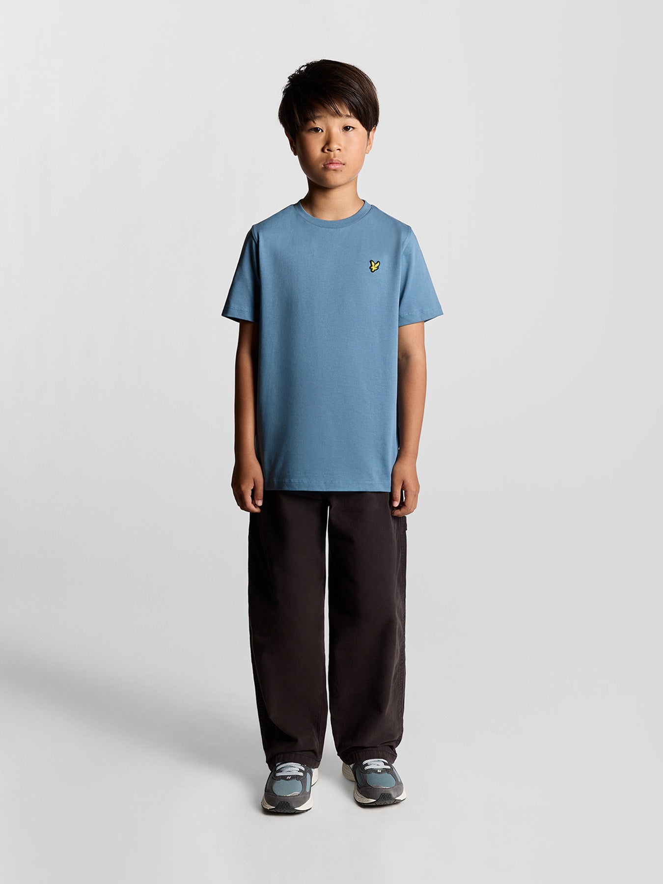 Kids’ Plain Cotton T-Shirt Blue