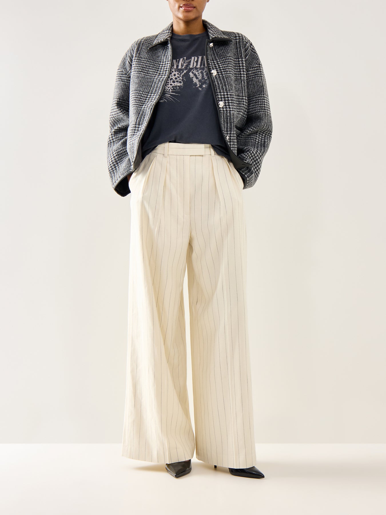 Camden Check Jacket Black Grey