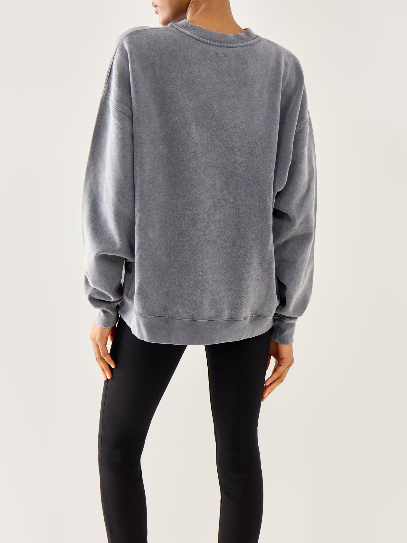 Miles Sweatshirt NY Washed Black