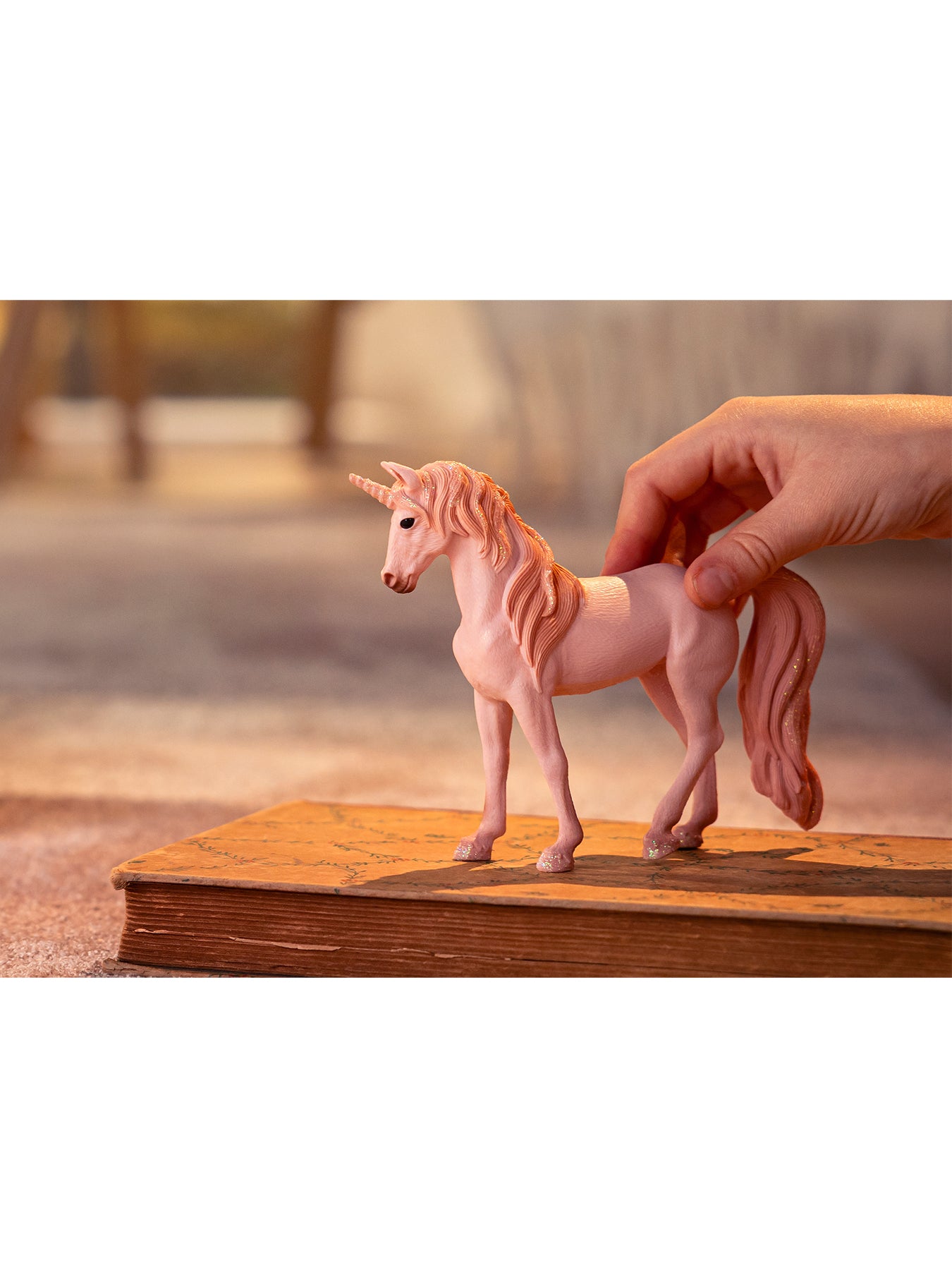 Unicorn Mare Peach Figurine