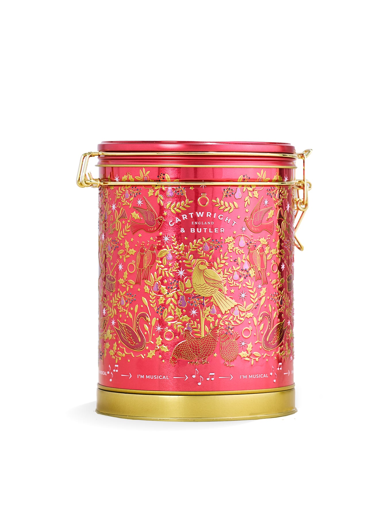 12 Days of Christmas Musical Biscuit Barrel 400g