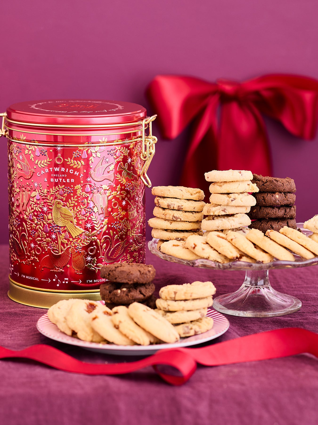 12 Days of Christmas Musical Biscuit Barrel 400g