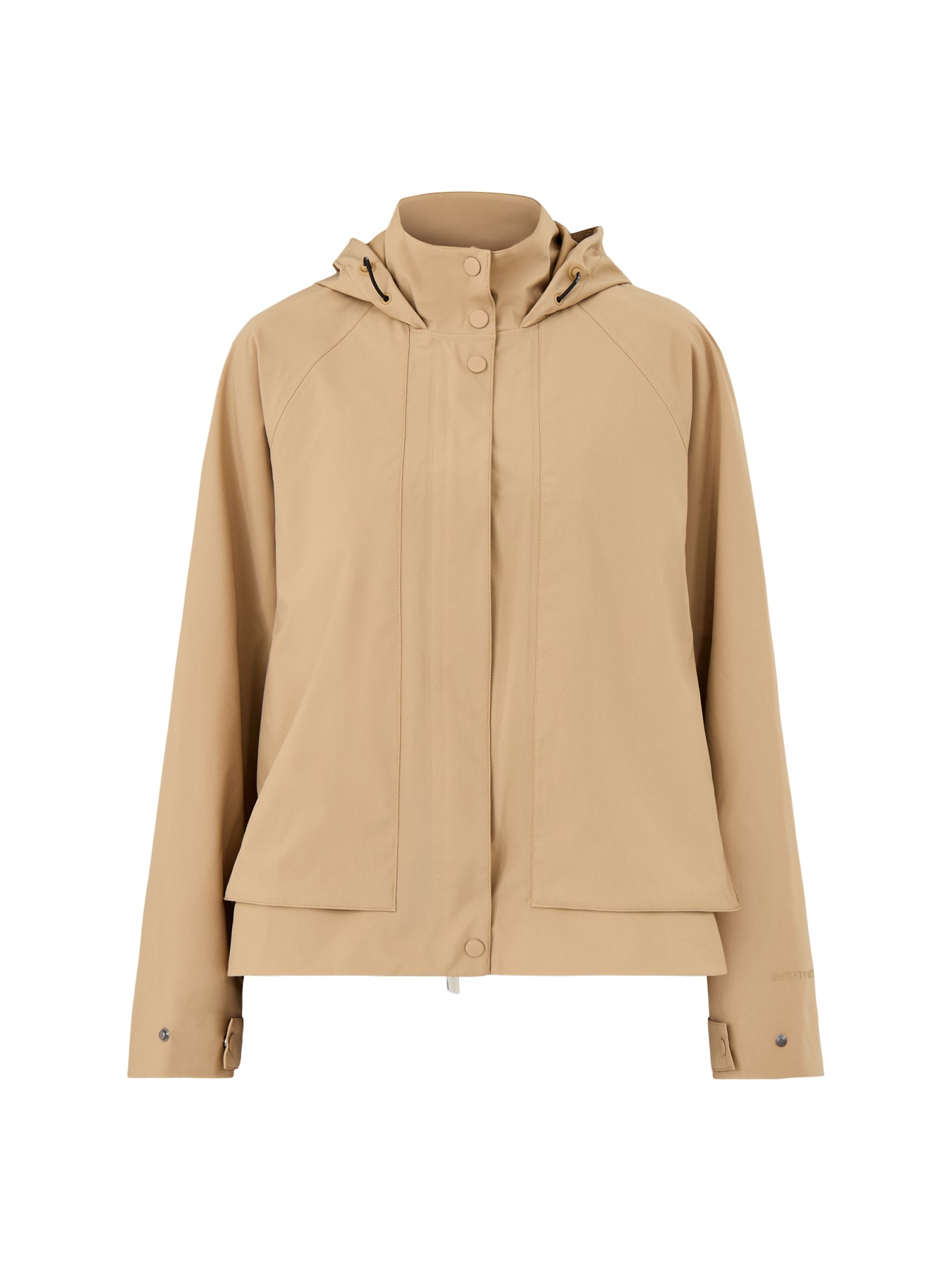 Motion Waterproof Cropped Parka Golden Beige