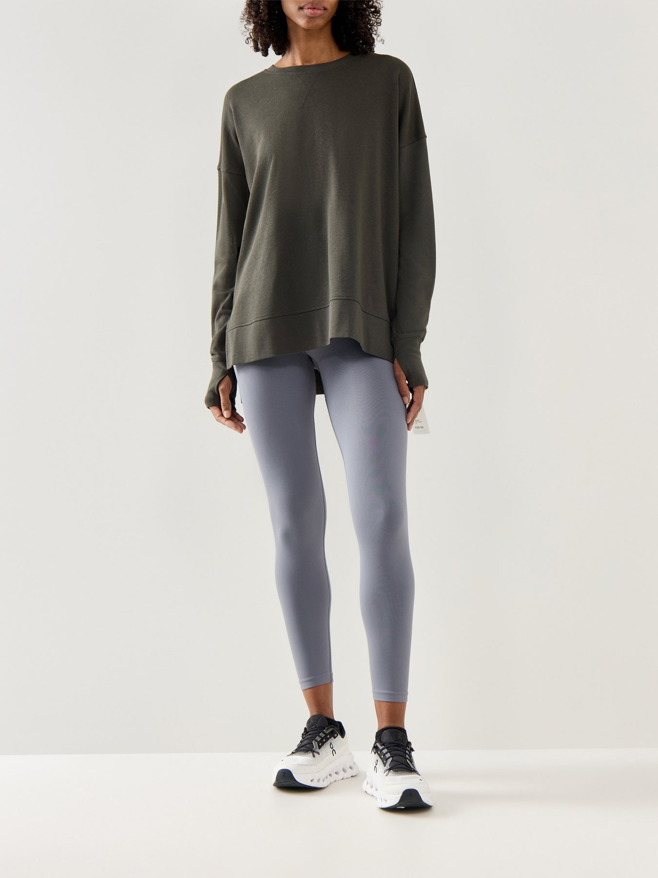 After Class Longline Sweatshirt Nori Green