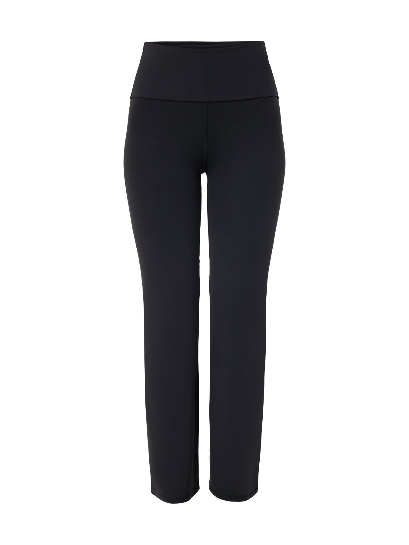 All Day Active Foldover Waist Trouser Black