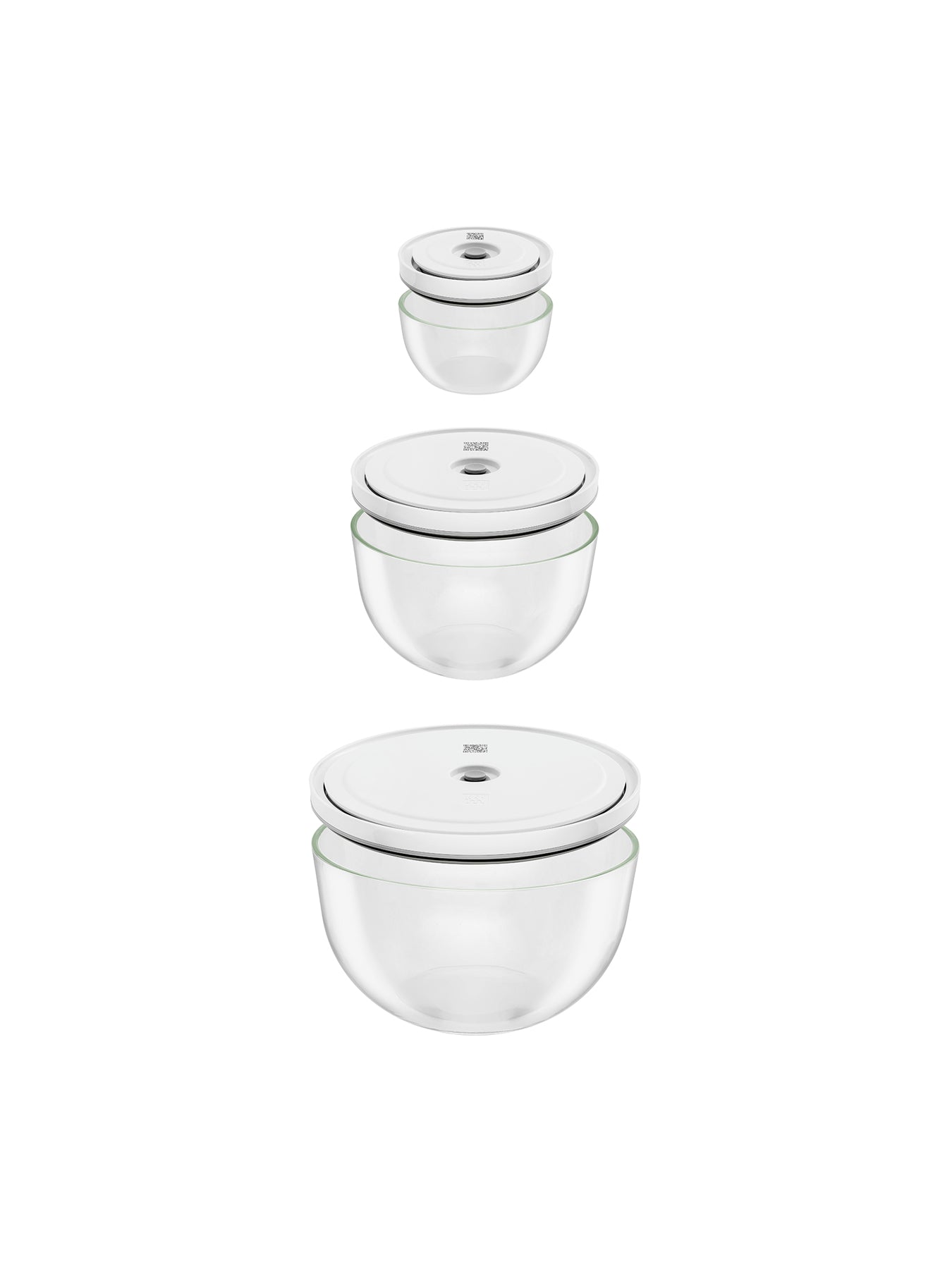 Glass Vacuum Bowls Set of 6