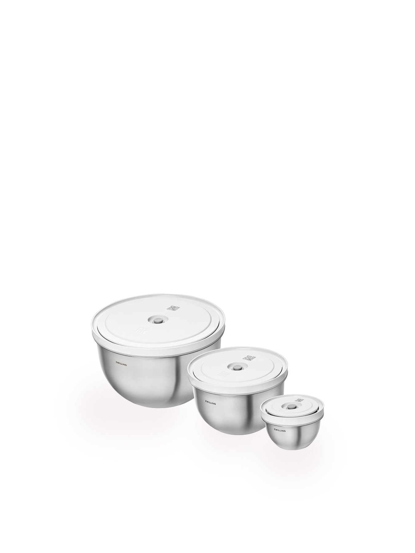 Stainless Steel Vacuum Bowls Set of 6