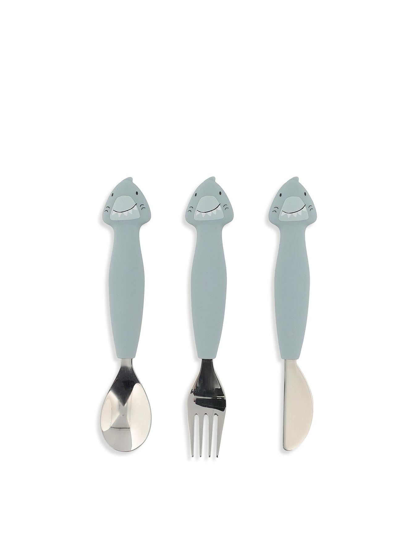 Mr Shark Silicone Cutlery Set 3 Pack