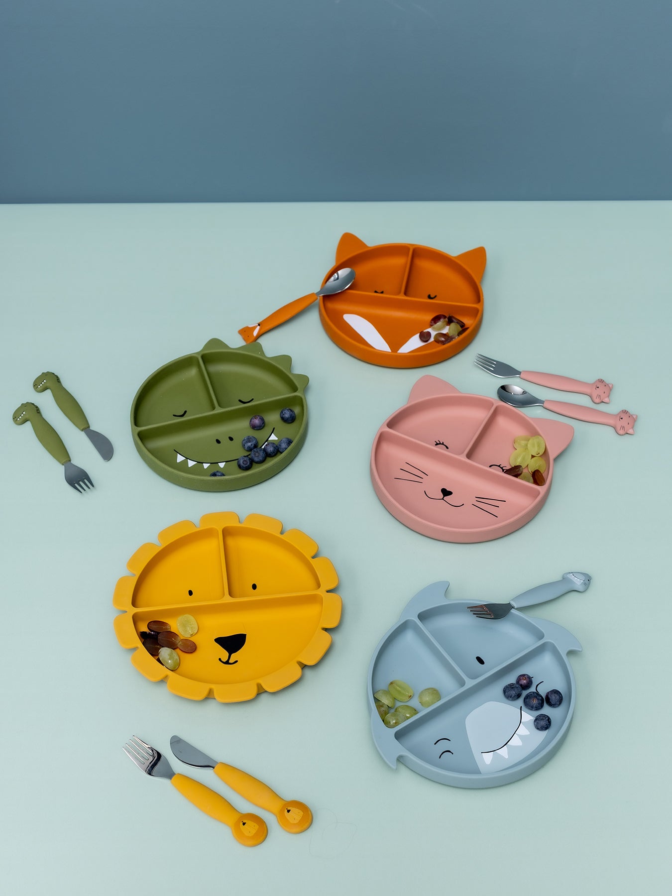 Mr Shark Silicone Cutlery Set 3 Pack