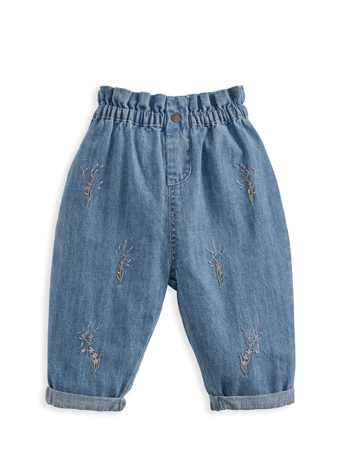 Lavender Emb Jeans Blue