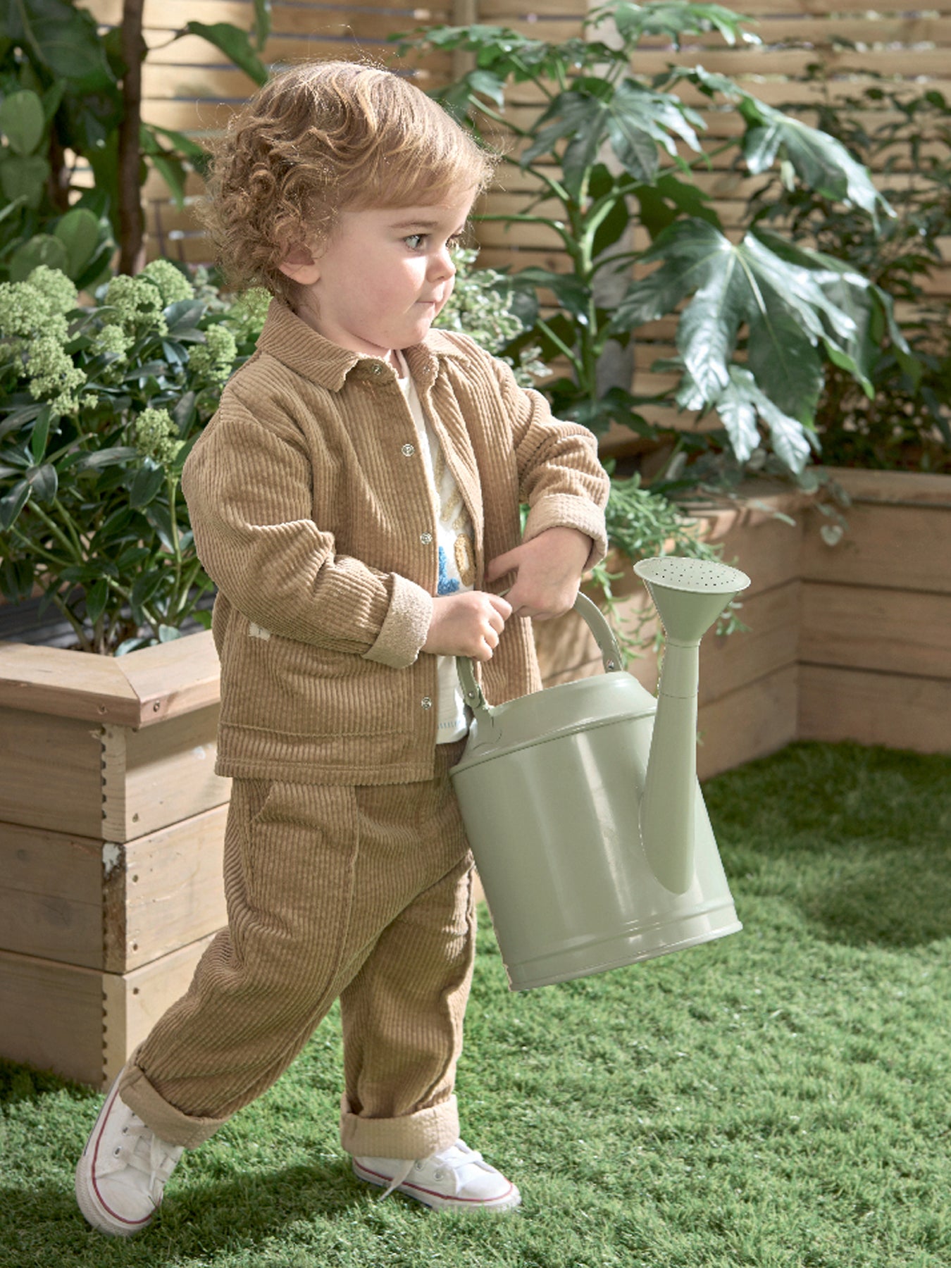 Corduroy Trousers Beige