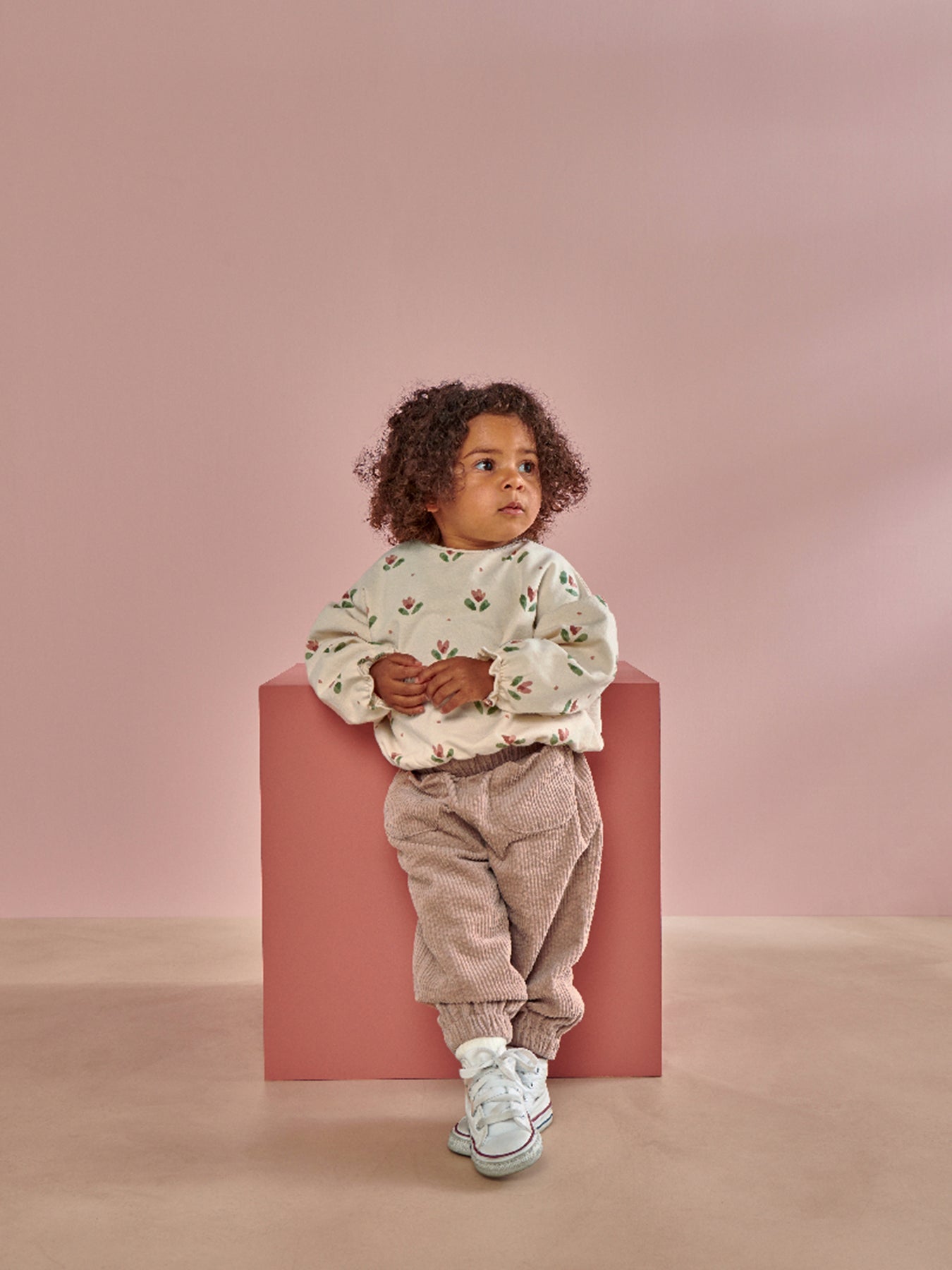Girls Corduroy Trousers Pink