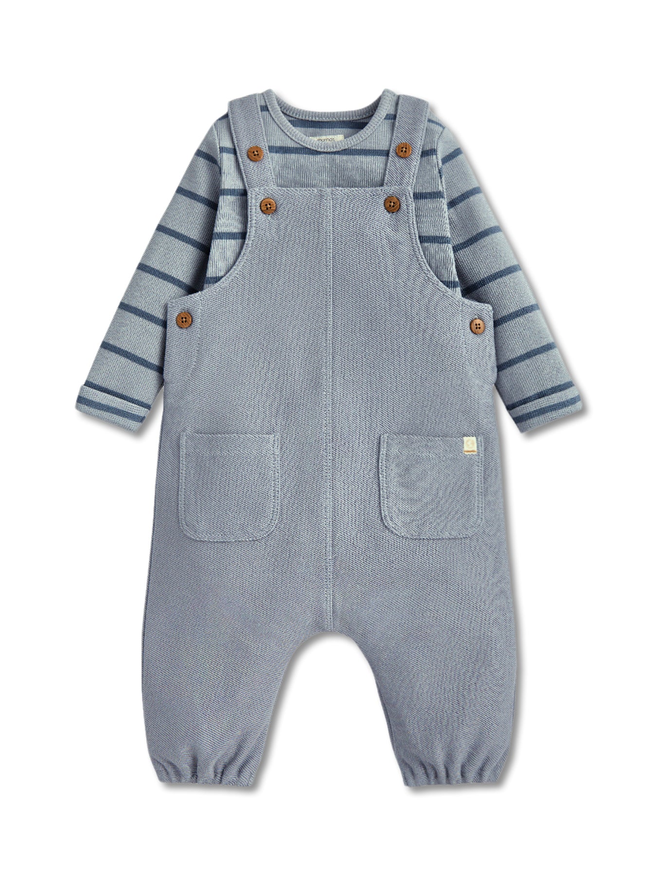 2 Piece Dungaree Set Blue