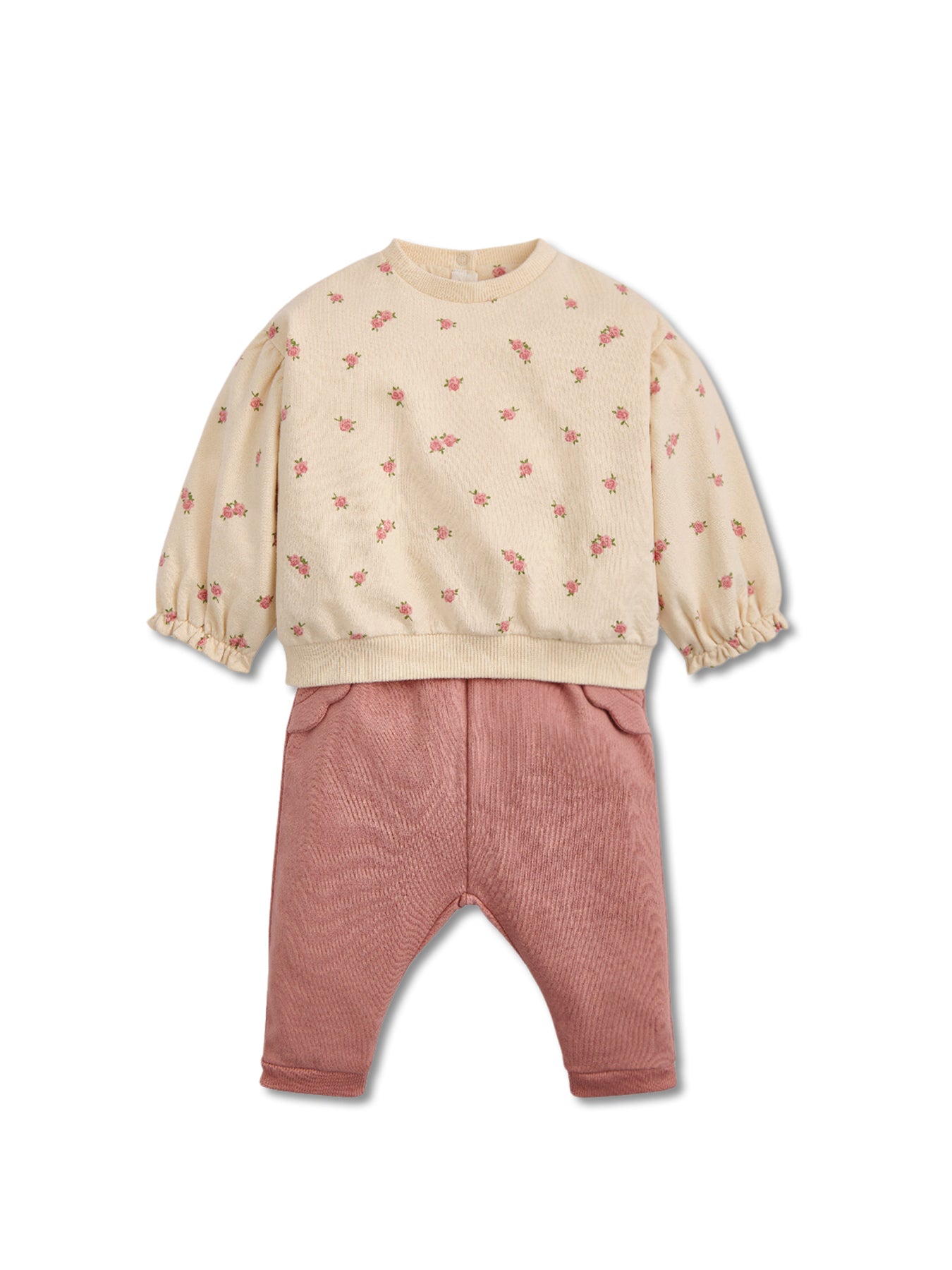 2 Piece Sweatshirt & Jogger Set Pink