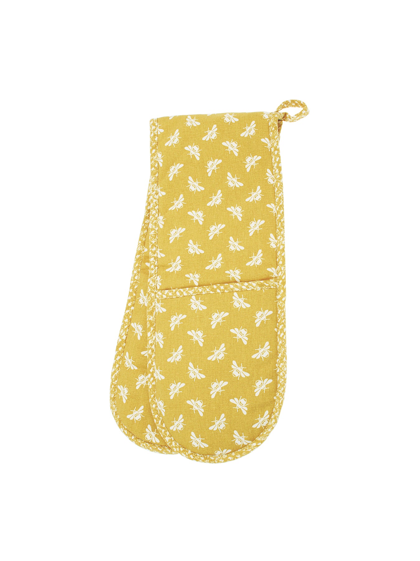 Bee Double Oven Glove Ochre