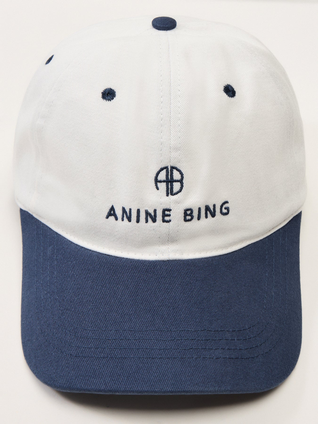 Jeremy Baseball Cap Ivory And Navy