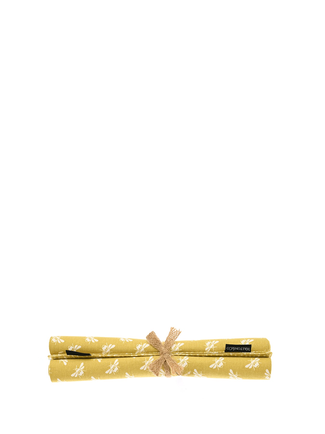 Bee Reversible Placemat Ochre Set Of 2