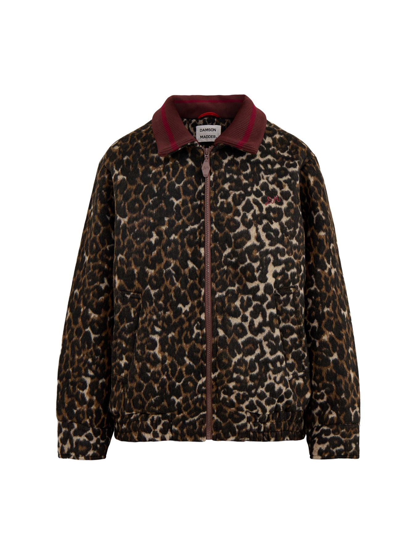 Pixie Wool Bomber Jacket Leopard Print