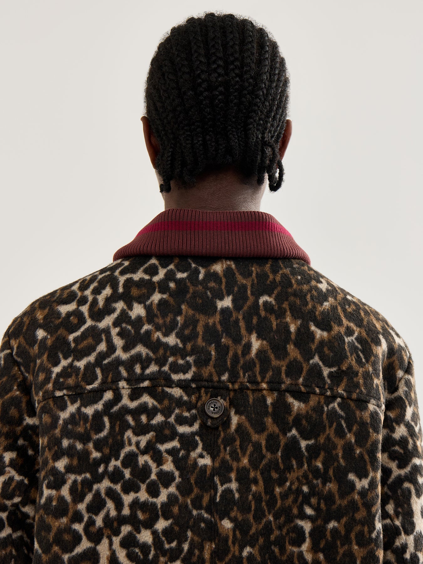 Pixie Wool Bomber Jacket Leopard Print