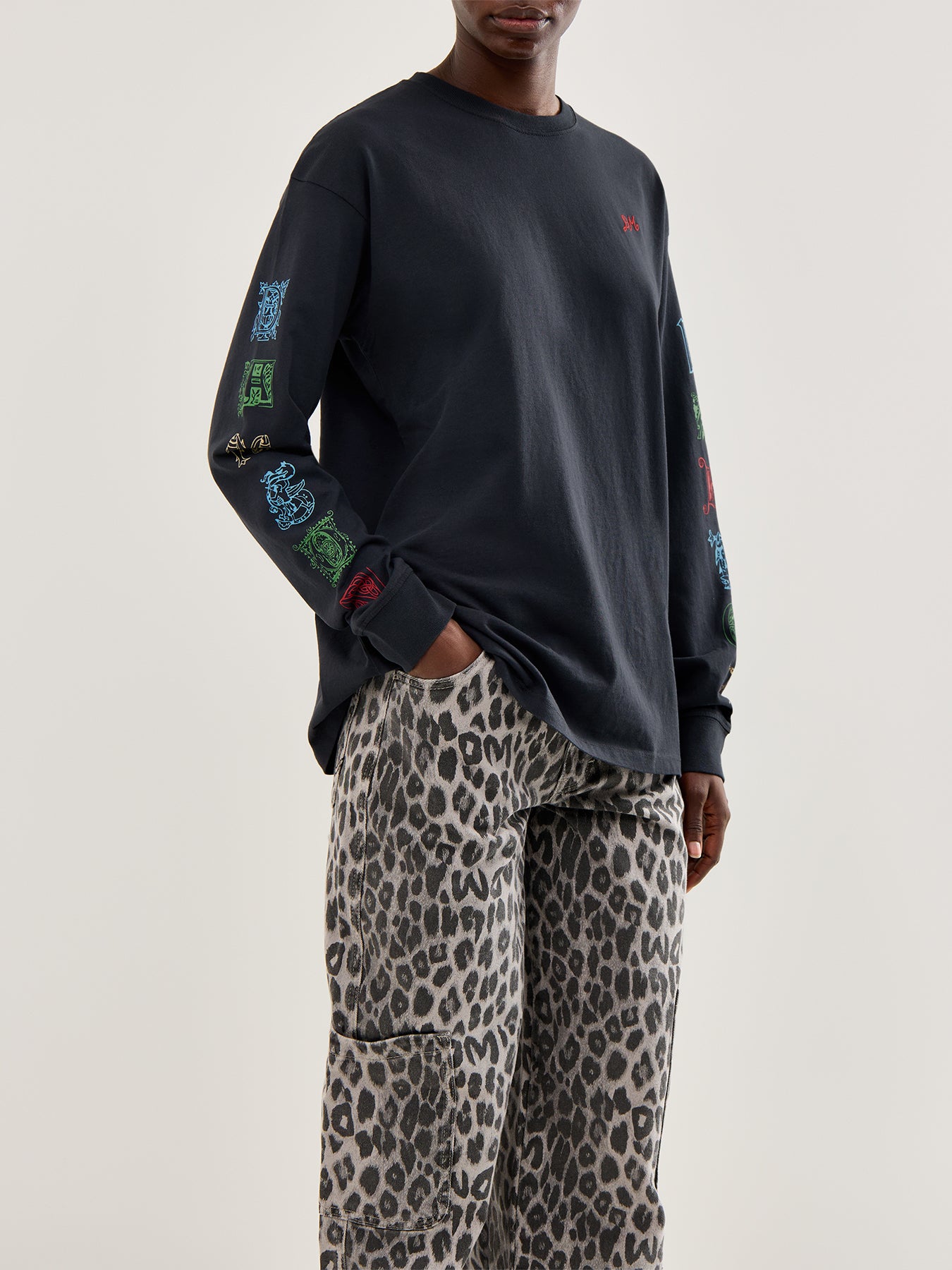 Winter Solstice Long Sleeve T Shirt Grey