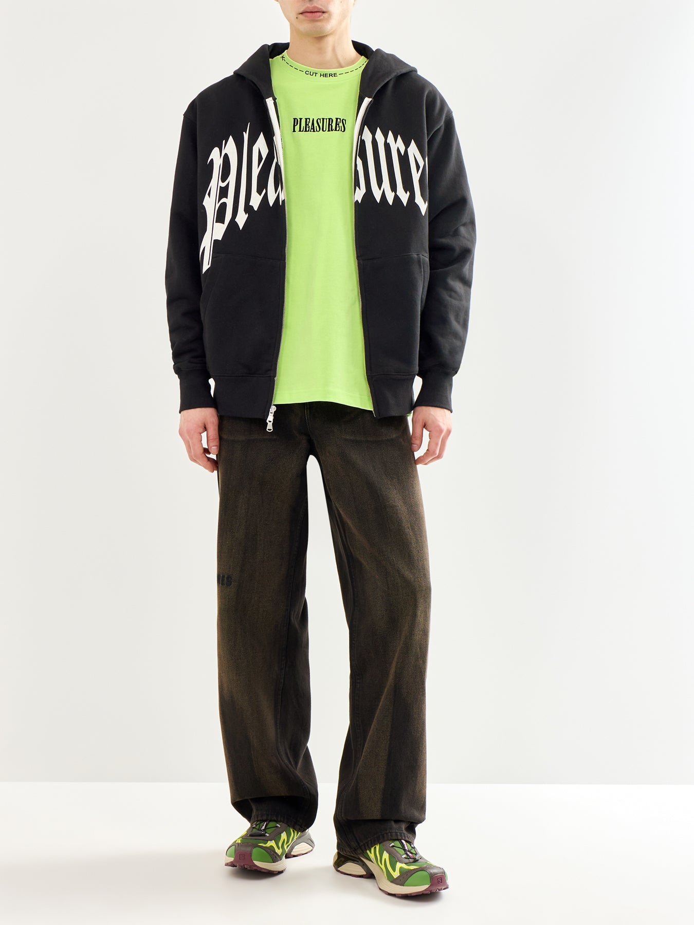 Cut Here Heavyweight T-Shirt Green