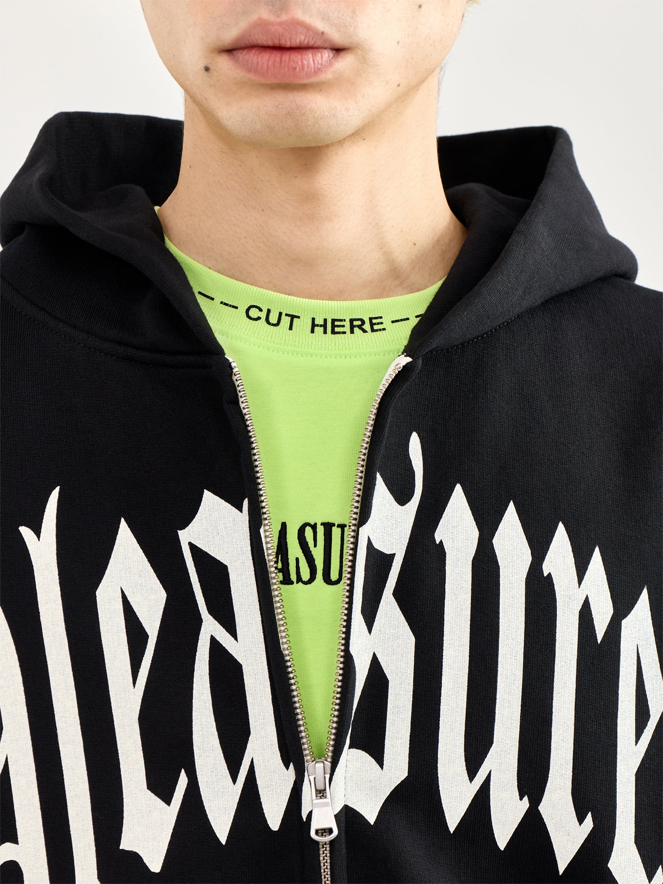 Cut Here Heavyweight T-Shirt Green
