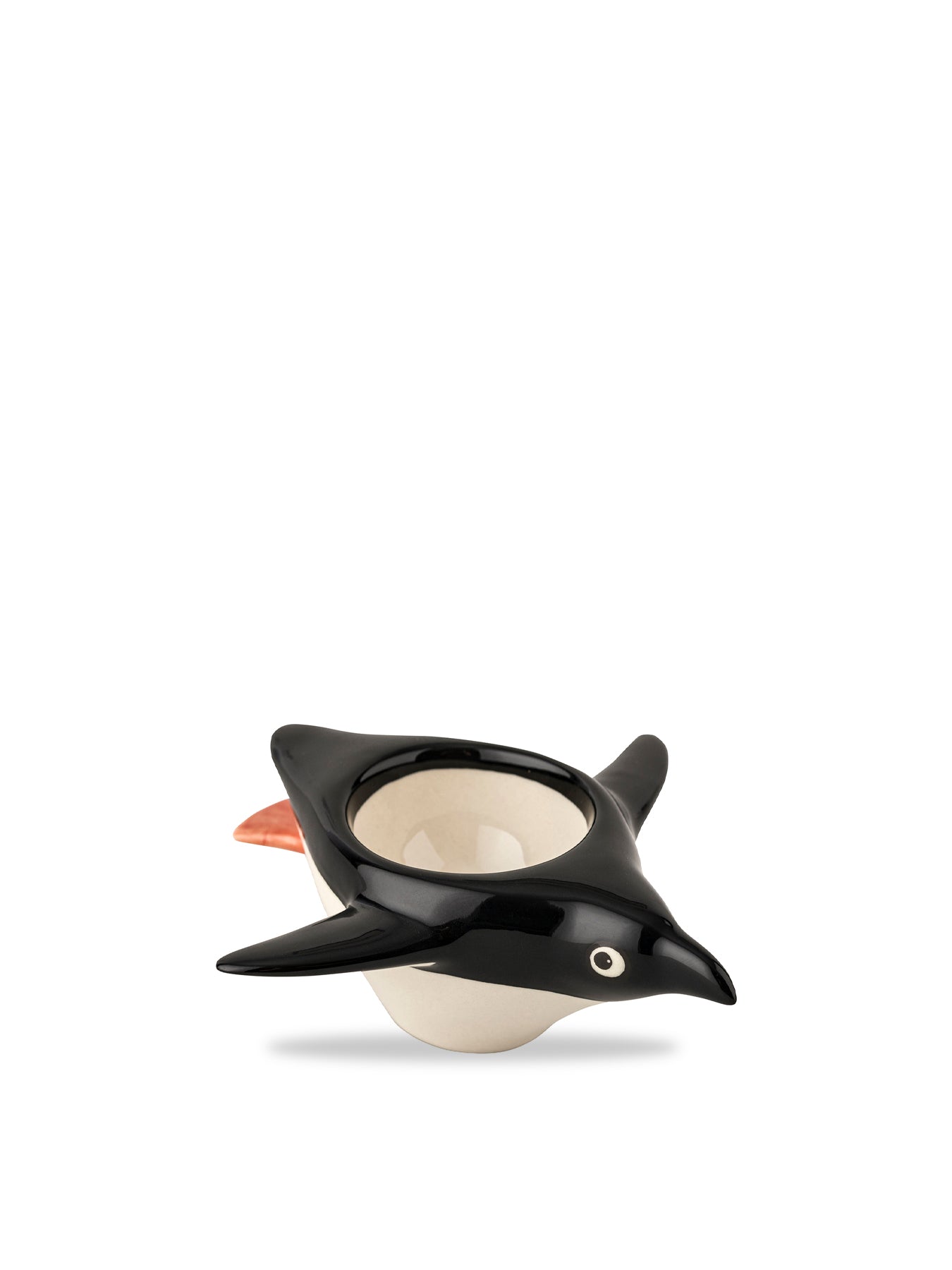 Penguin Egg Cup Black/White