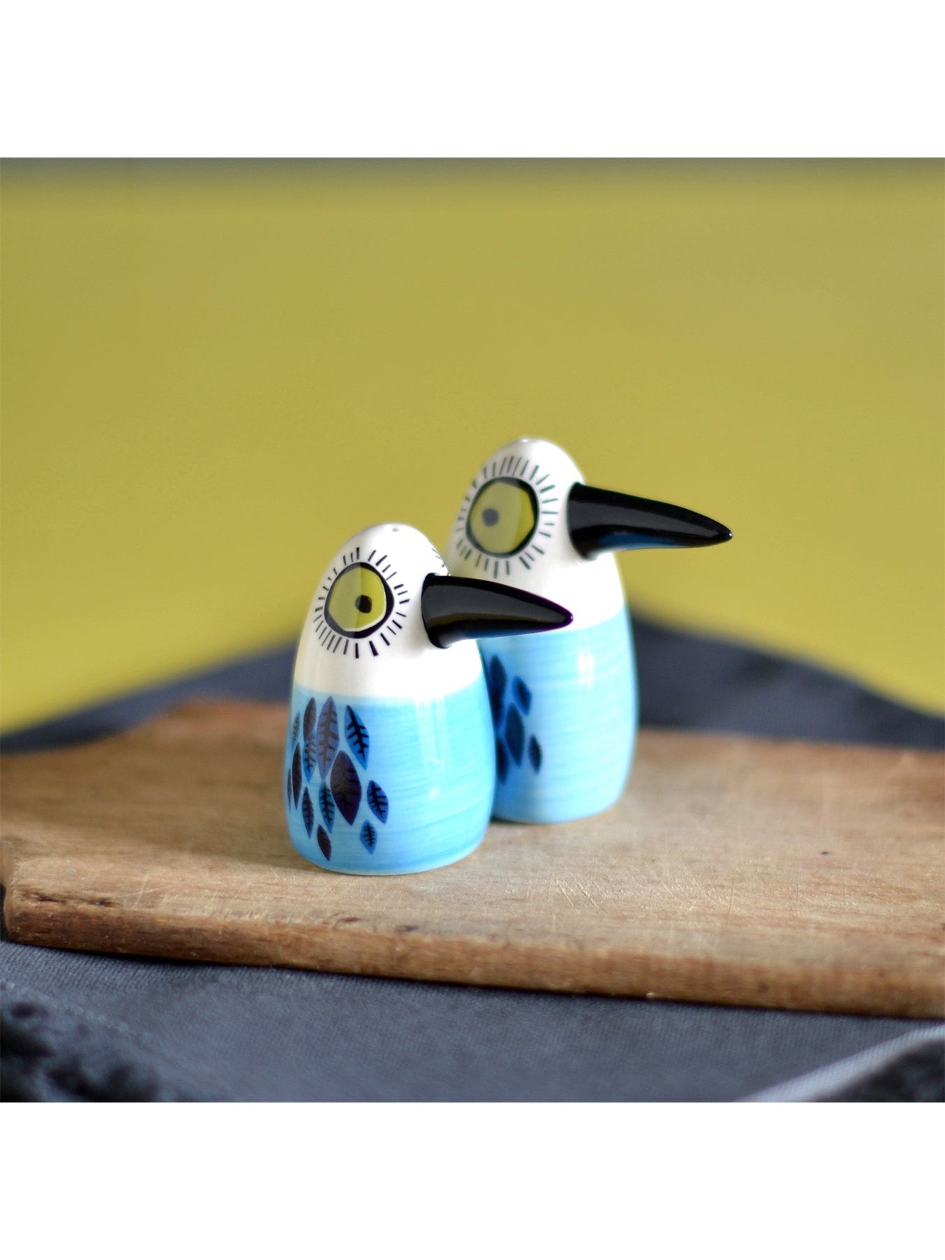 Bird Salt and Pepper Shakers Blue