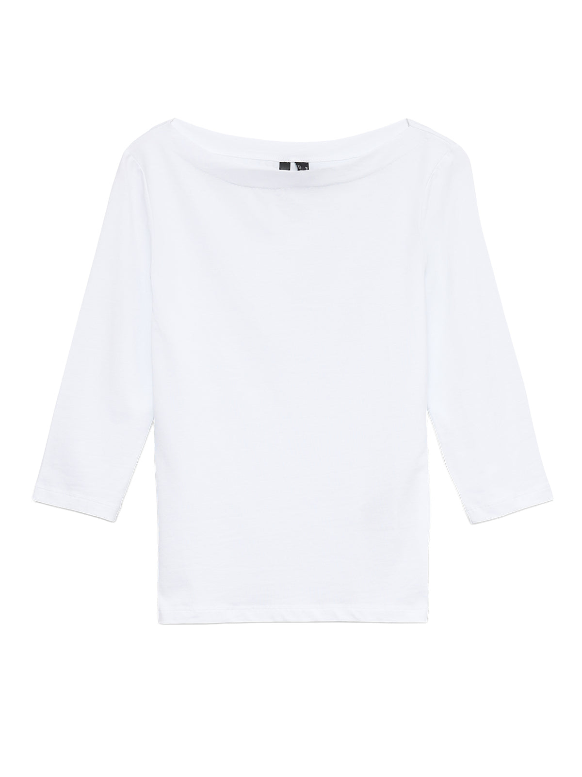 Panda Modal 3/4 Sleeve Graphic Top White