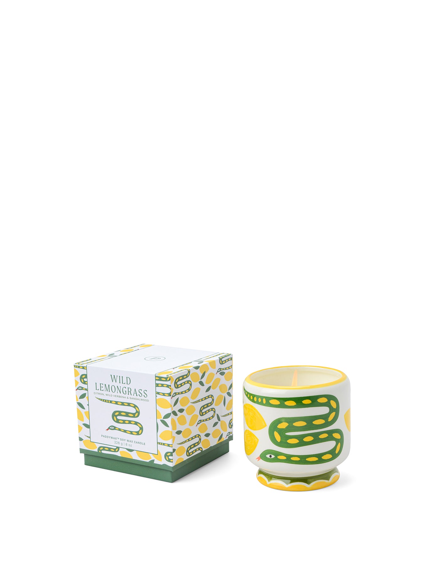 Wild Lemongrass A Dopo Snake Ceramic Candle 226g