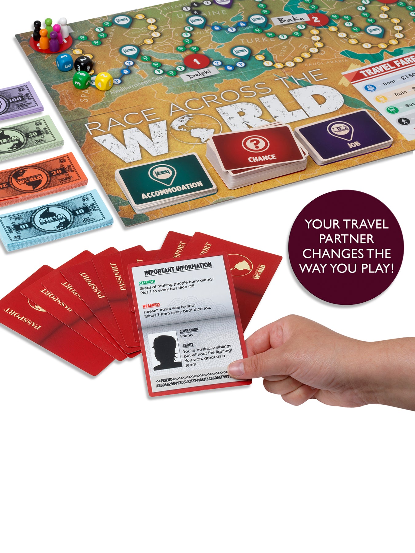 Race Across The World Adventure Board Game