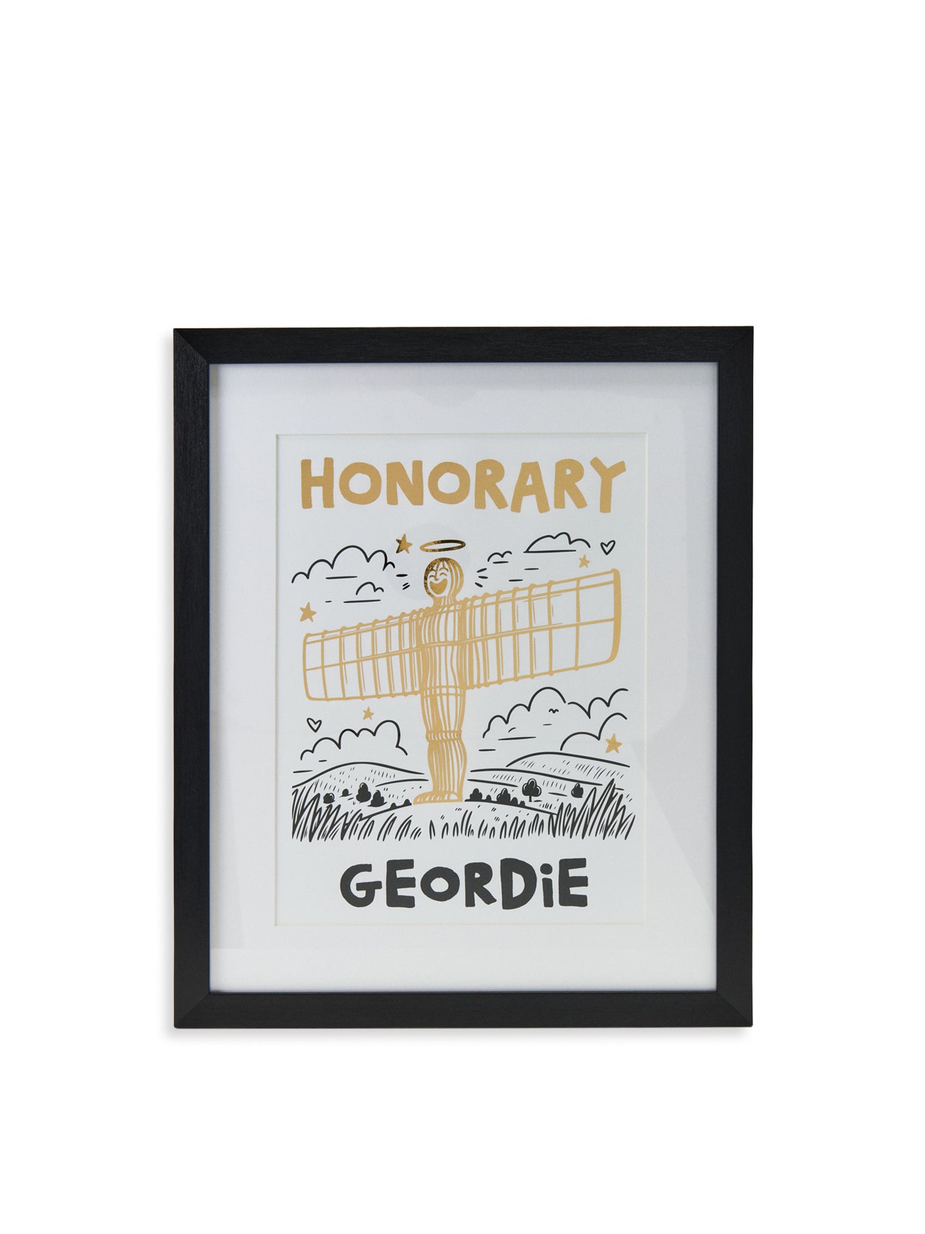 Gold Foil Framed Art Print